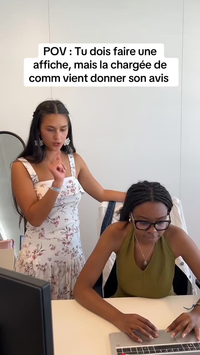 Caroll Facebook ad: Tu dois faire une affiche, mais la chargée…