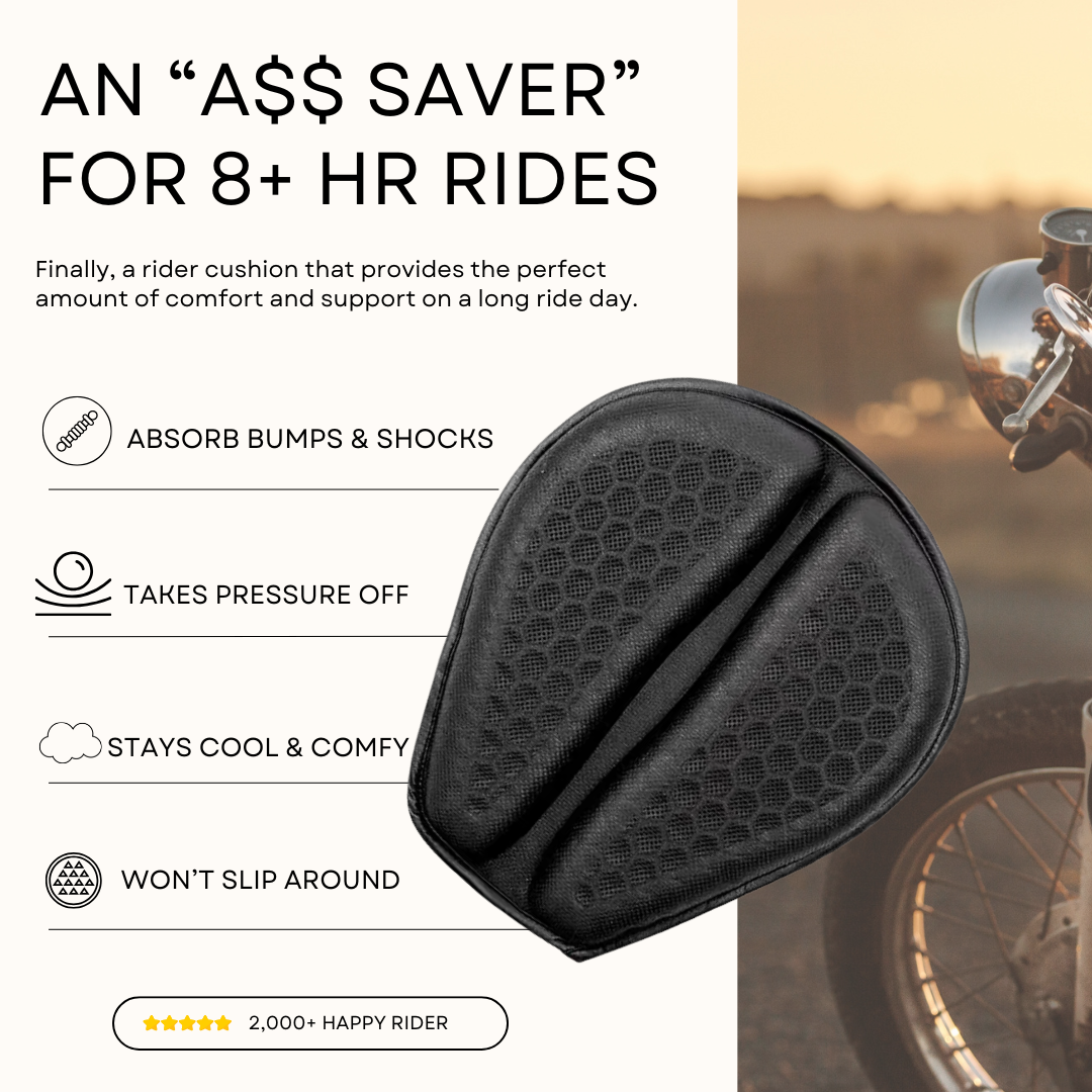 Isnoo Facebook ad: The perfect seat cushion for long rides