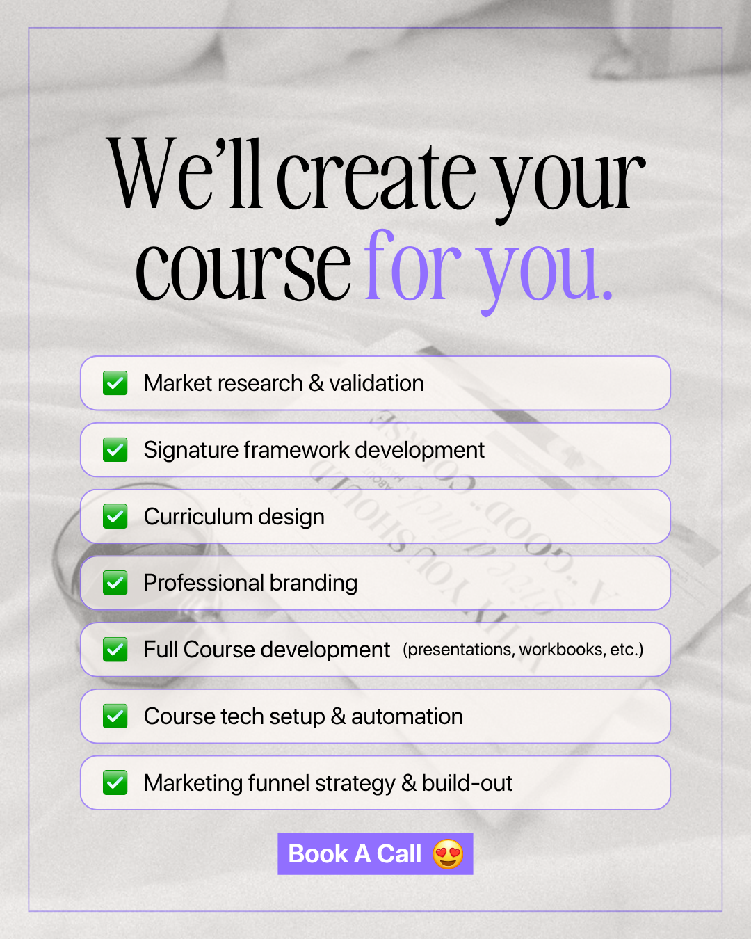 Dreampro Course Creation Agency Facebook ad: We build courses that sell.