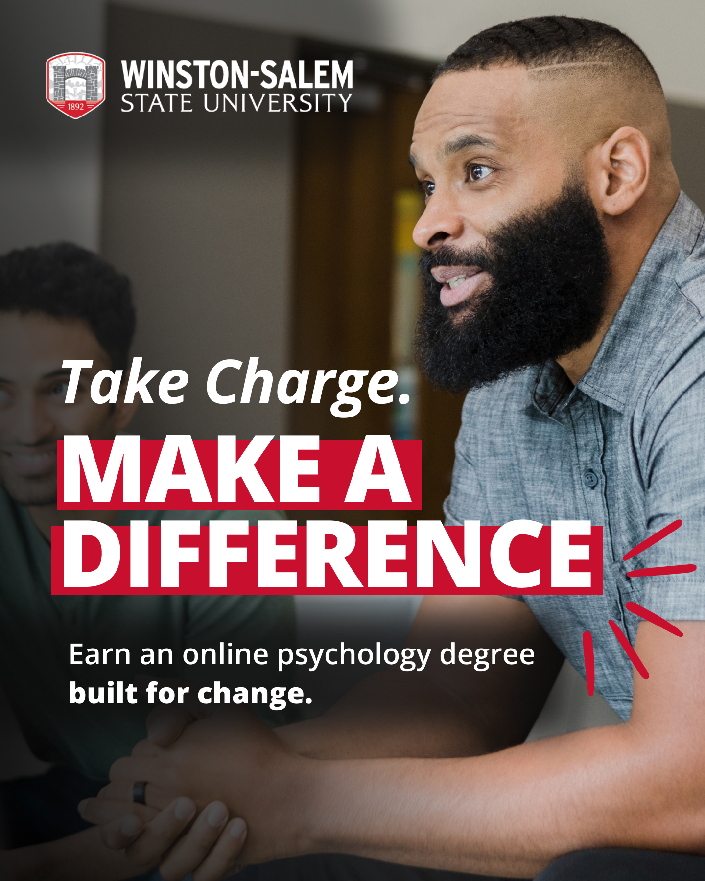 Winston-Salem State University Facebook ad: A Psych Degree with Purpose