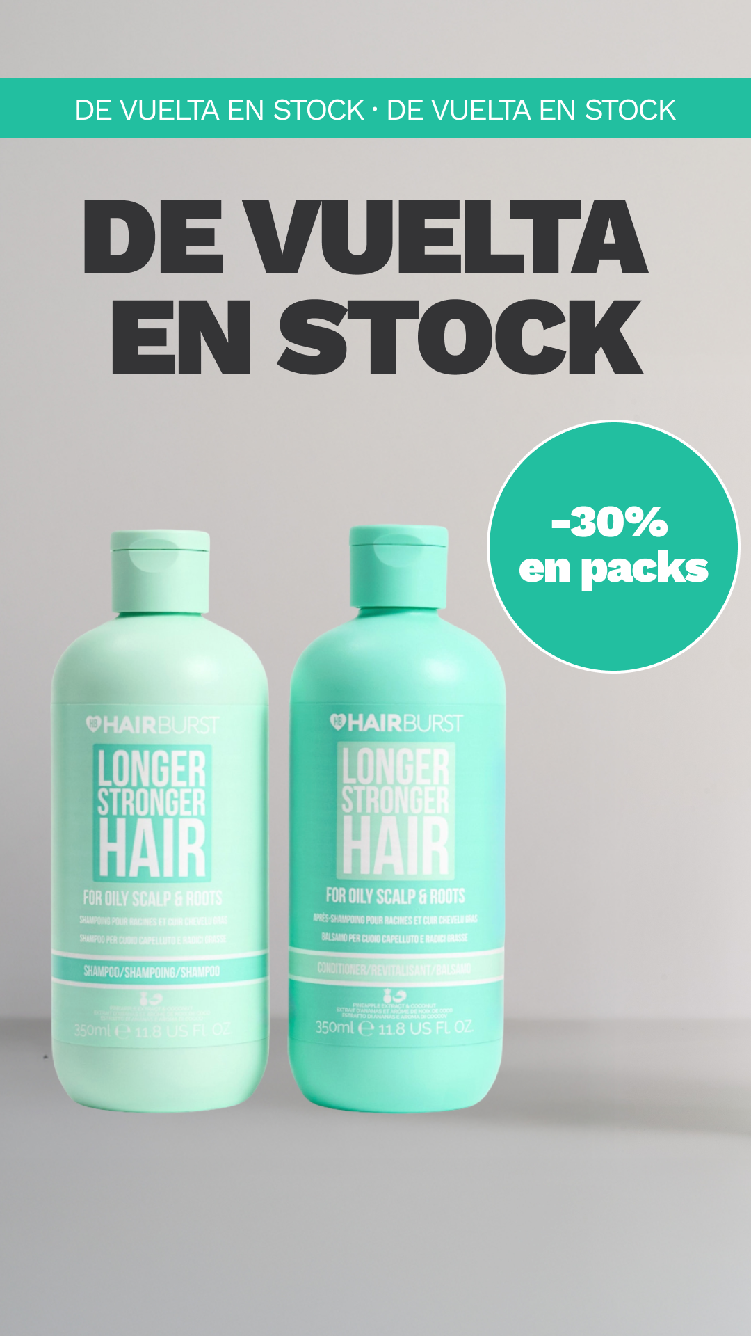 Hairburst España Facebook ad