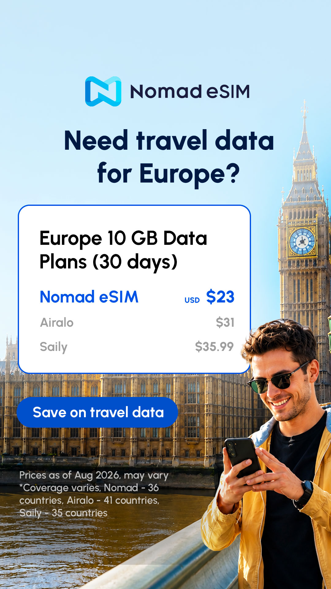 Nomad Esim Facebook ad