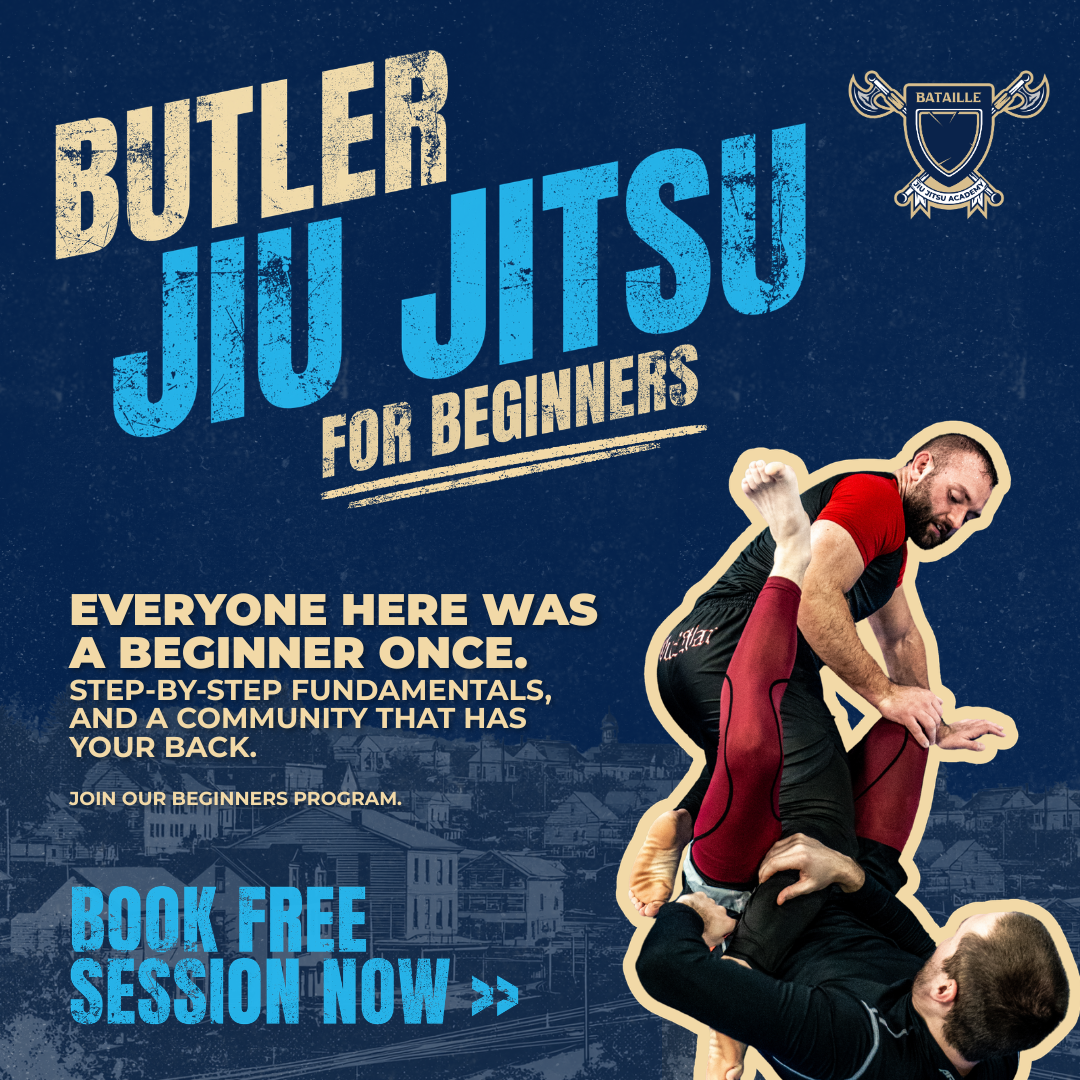 Bataille Jiu Jitsu Academy Facebook ad: BOOK YOUR FREE JIU JITSU SESSION