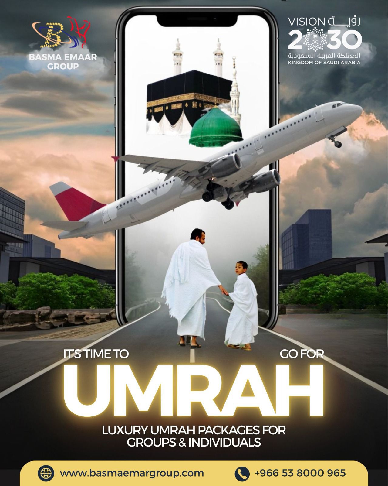 Basma Emaar Group - Hajj & Umrah Services Facebook ad: Basma Emaar Group - Best Transport Company In Saudi Arabia.