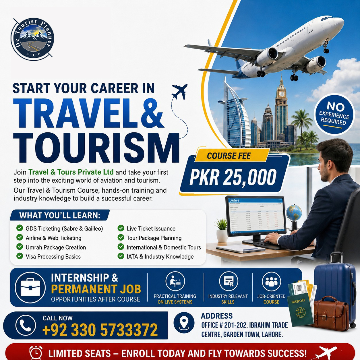 De Tourist Planner Facebook ad: Enroll Now