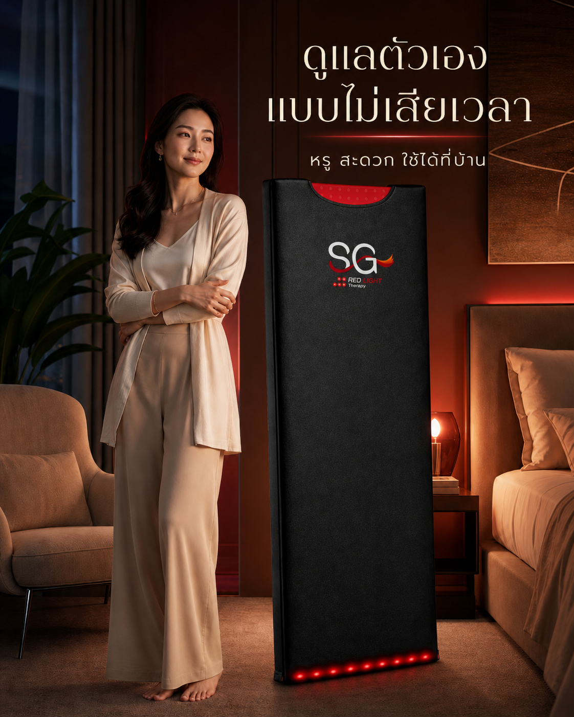 ผ้าห่มเอสจี Red Light Blanket - ฟื้นฟู ชะลอวัย SG Longevity & Wellness Facebook ad