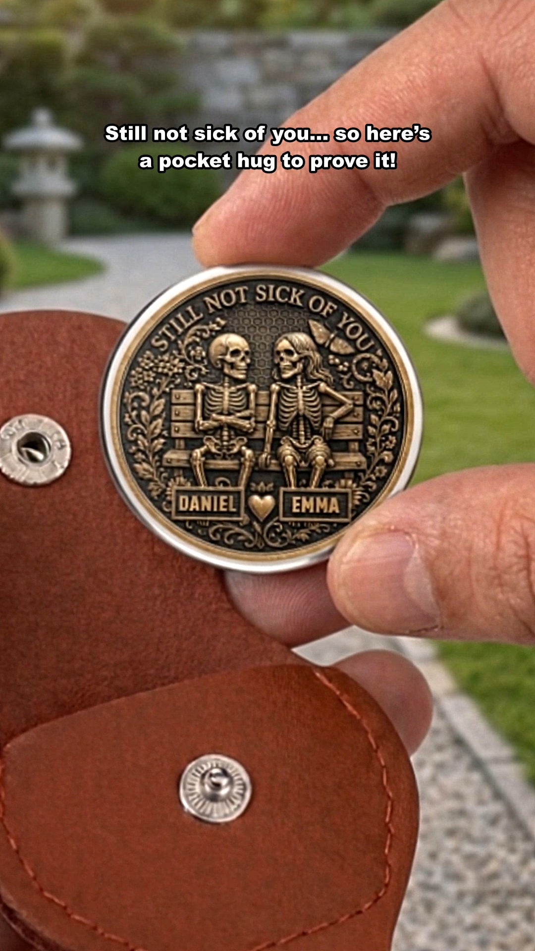 Gift Soul Facebook ad: For couples, this personalized pocket hug celebrates a…