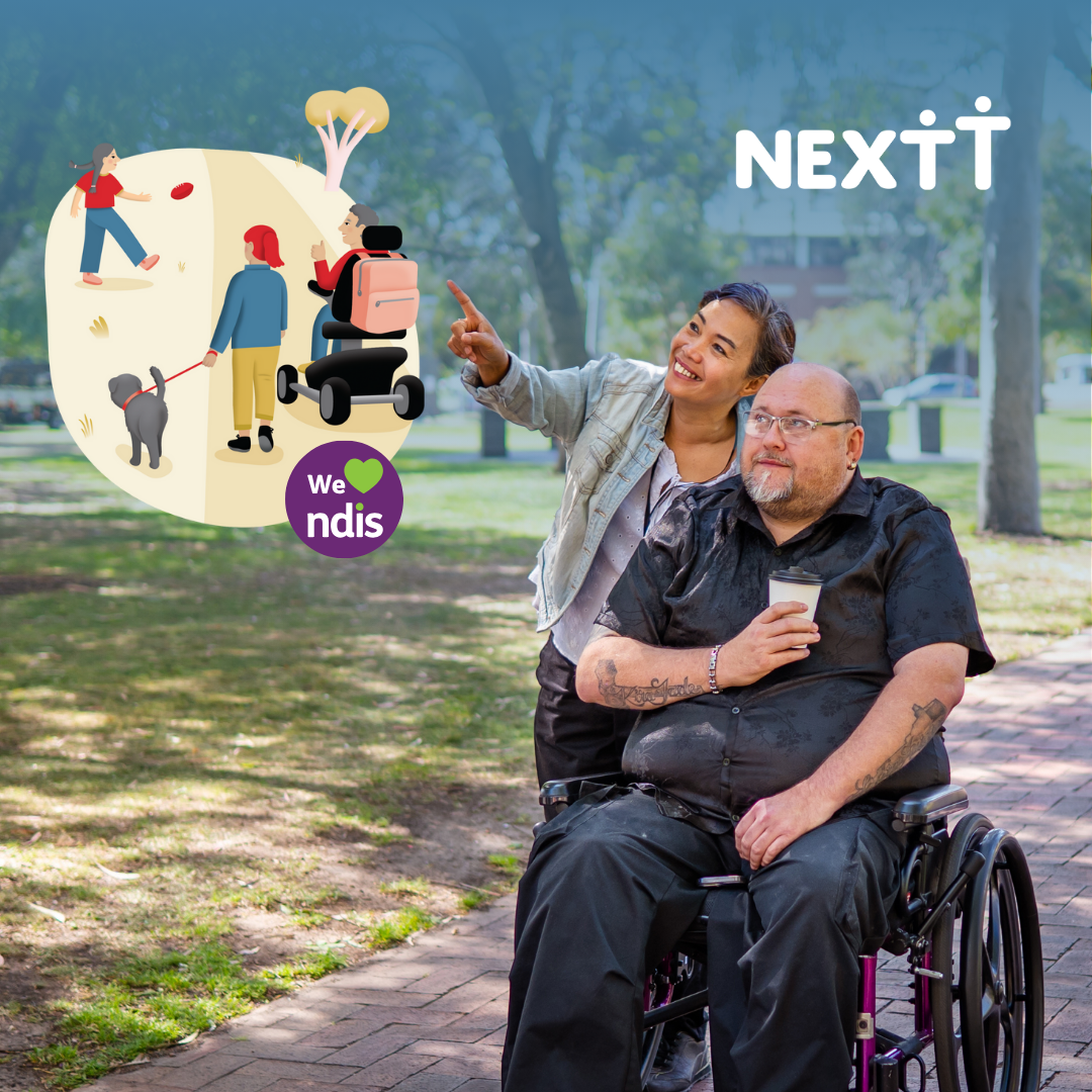 Nextt Disability & Mental Health Support Facebook ad: How Nextt can help you thrive