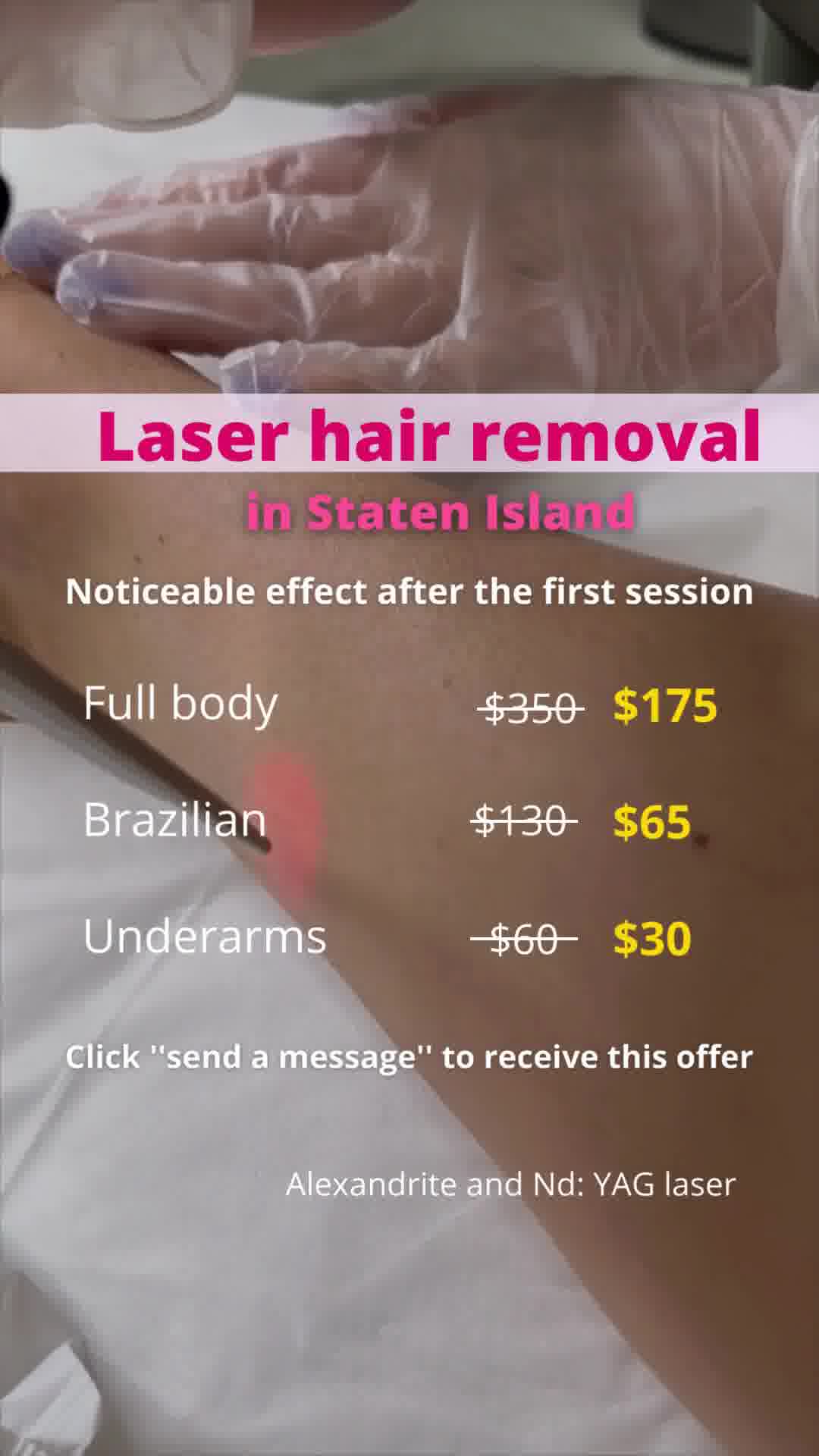 Crystal Beauty Laser Facebook ad: Sign up