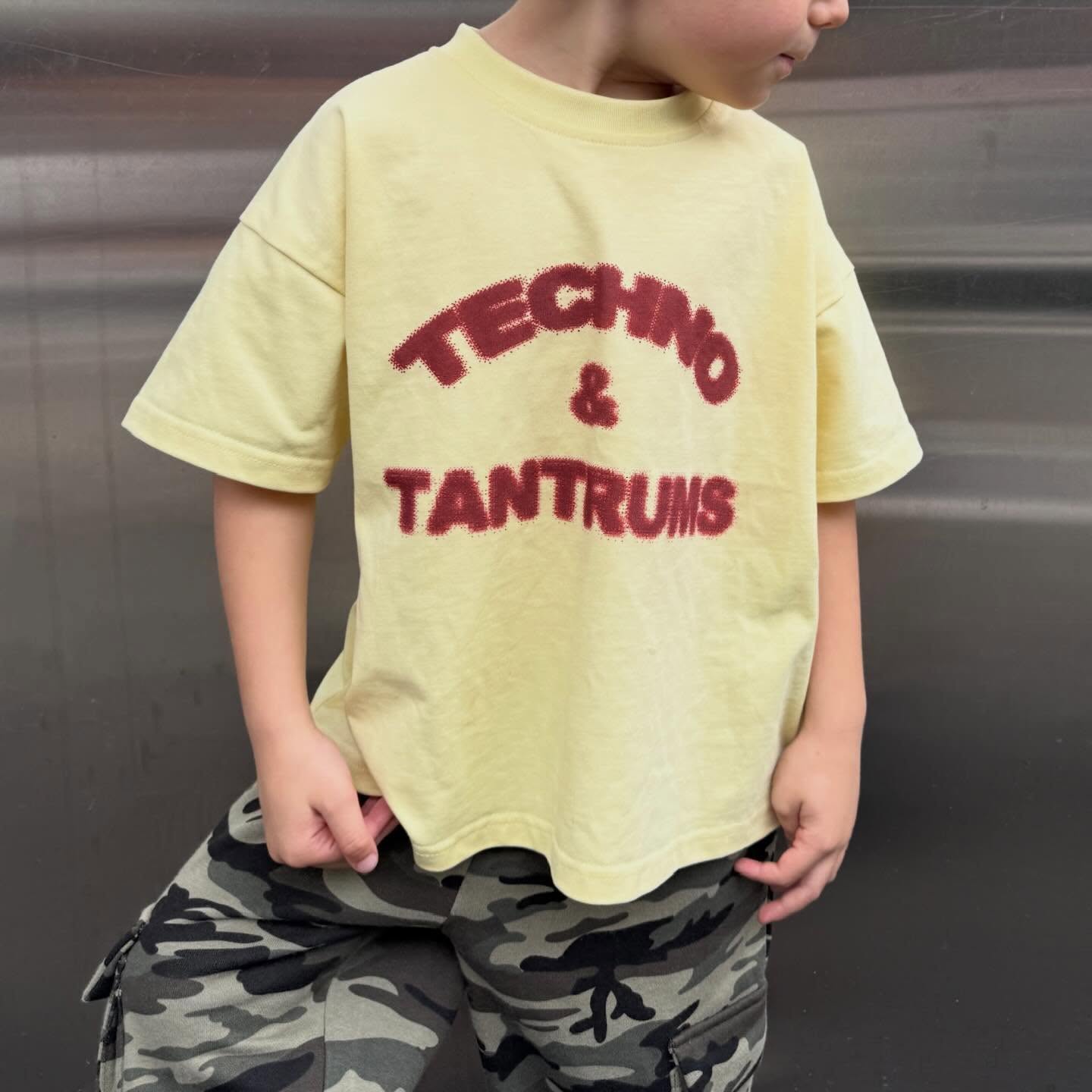 Storm 5.0 Facebook ad: TECHNO & TANTRUMS TEE - COMING SOON.