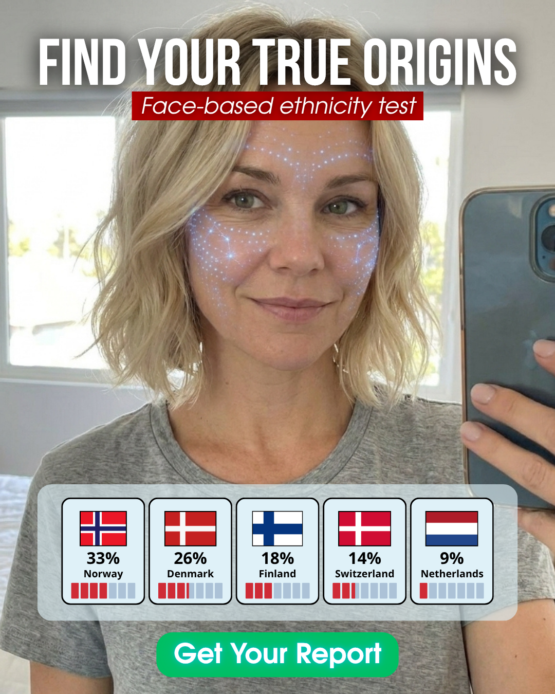 FoodZee Space Facebook ad: Check your AI Ethnicity