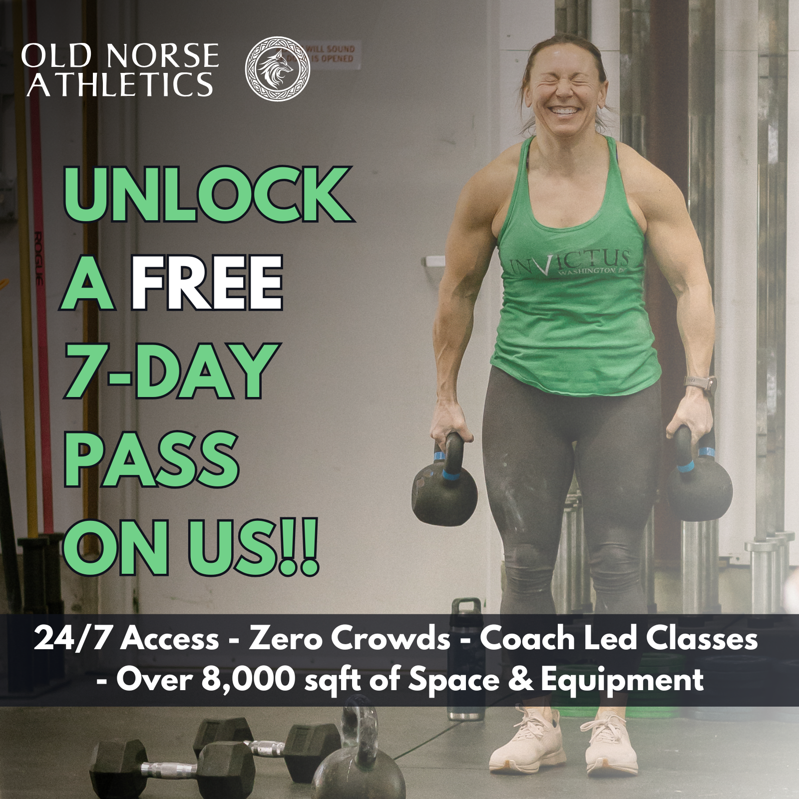 Old Norse Athletics + CrossFit Dýr Facebook ad