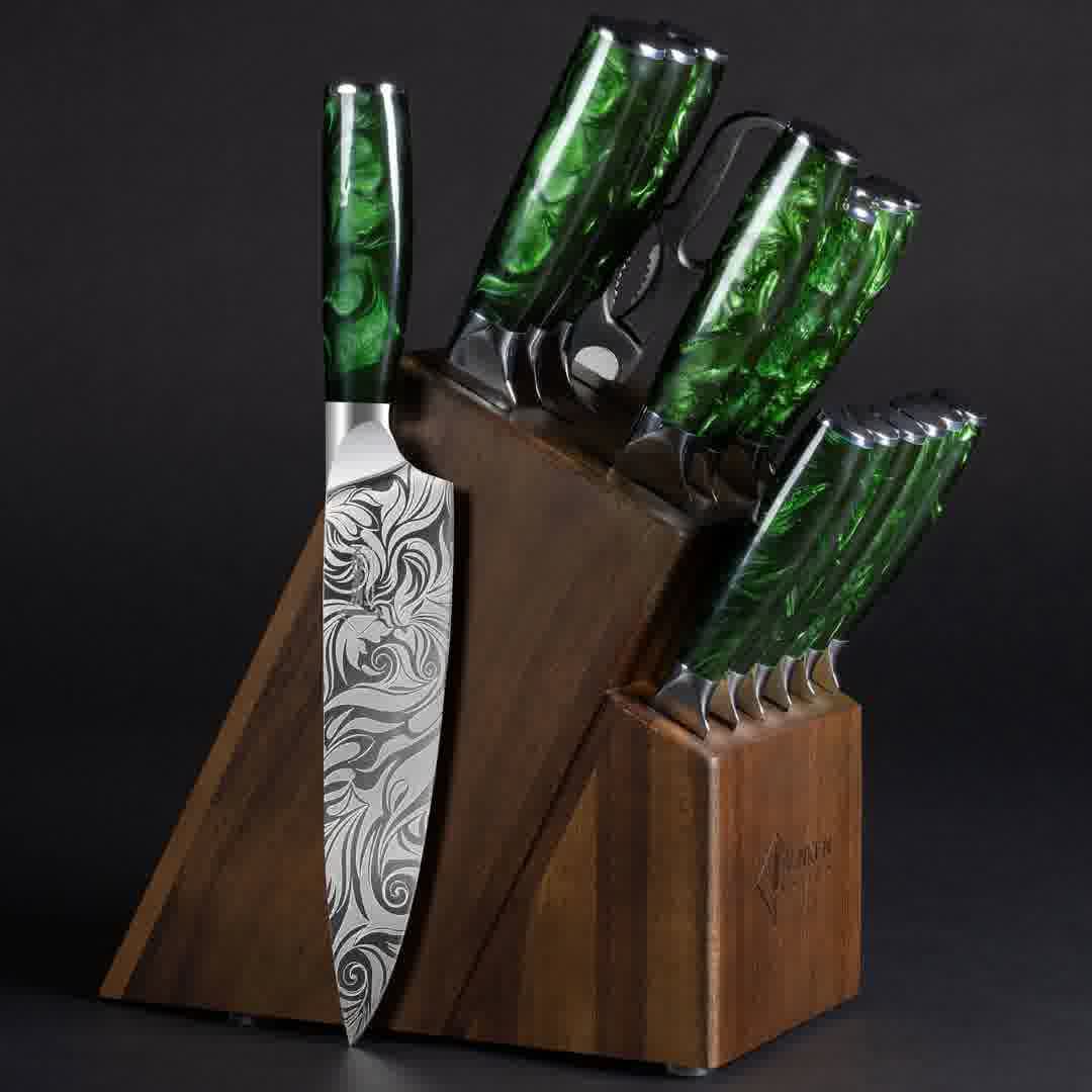 Senken Knives Facebook ad: Premium Japanese Knife Block Sets for the Modern…