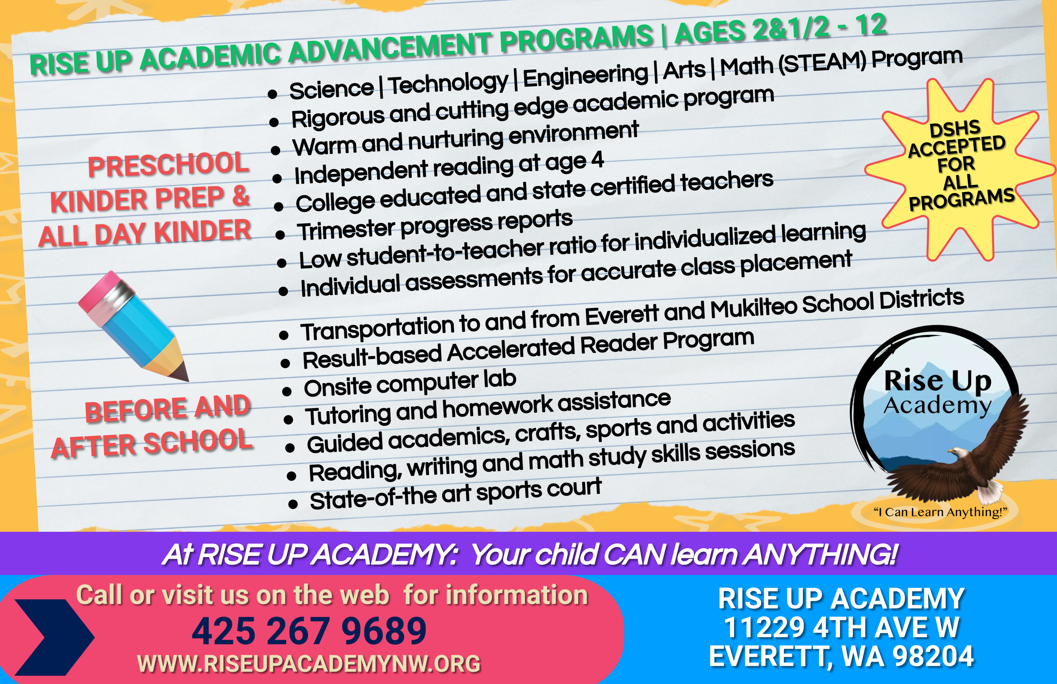 Rise Up Academy Facebook ad: Rise Up Academy (formerly GTA) is a premiere…