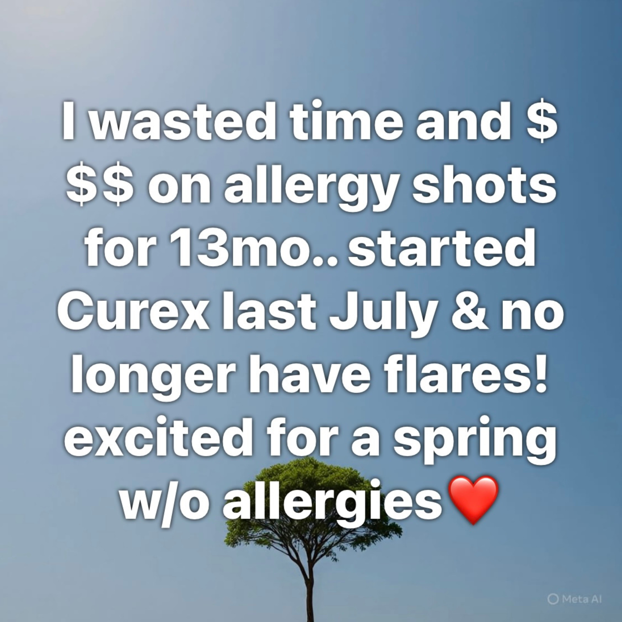 Curex Allergy Facebook ad