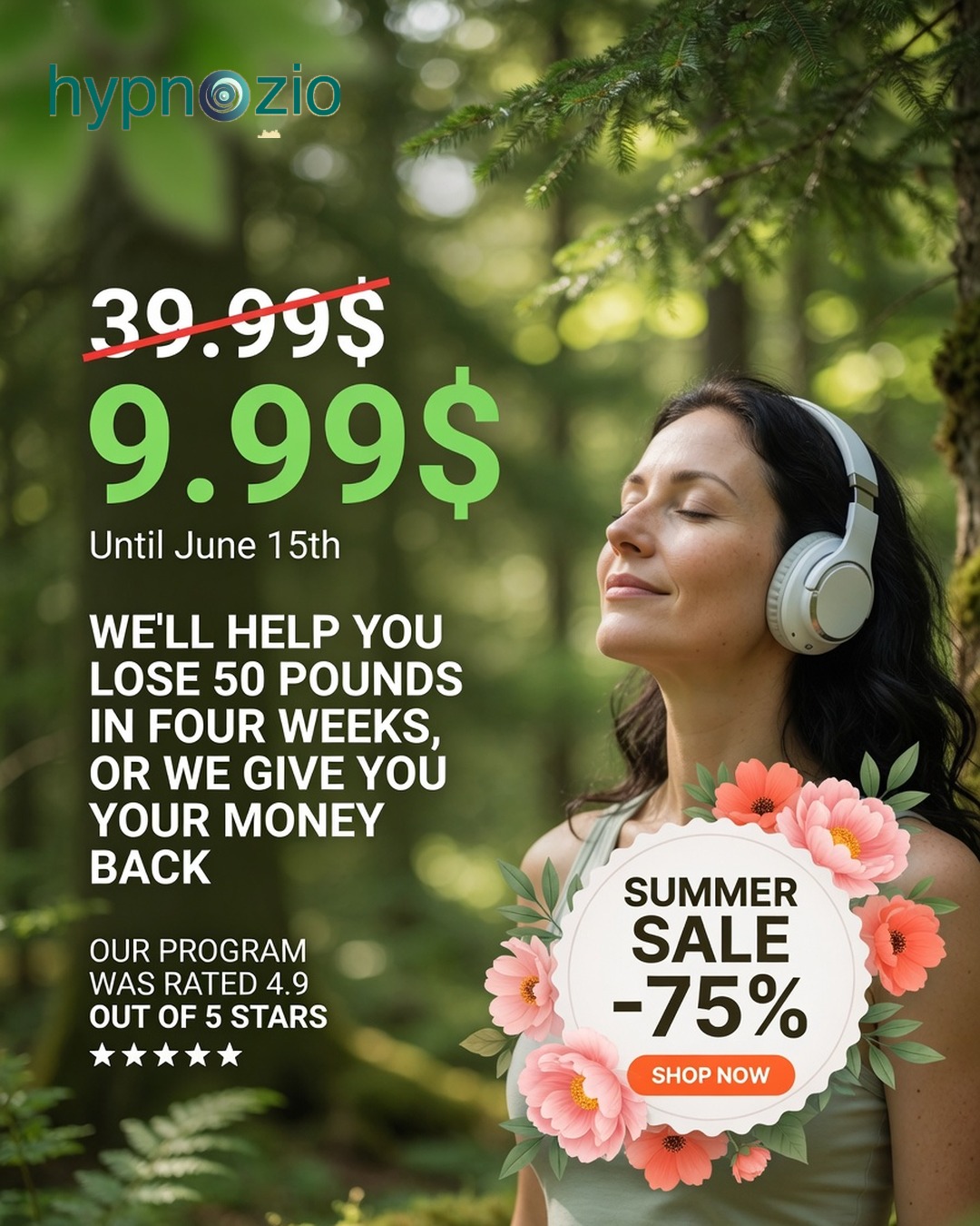 Hypnozio: power of hypnotherapy Facebook ad