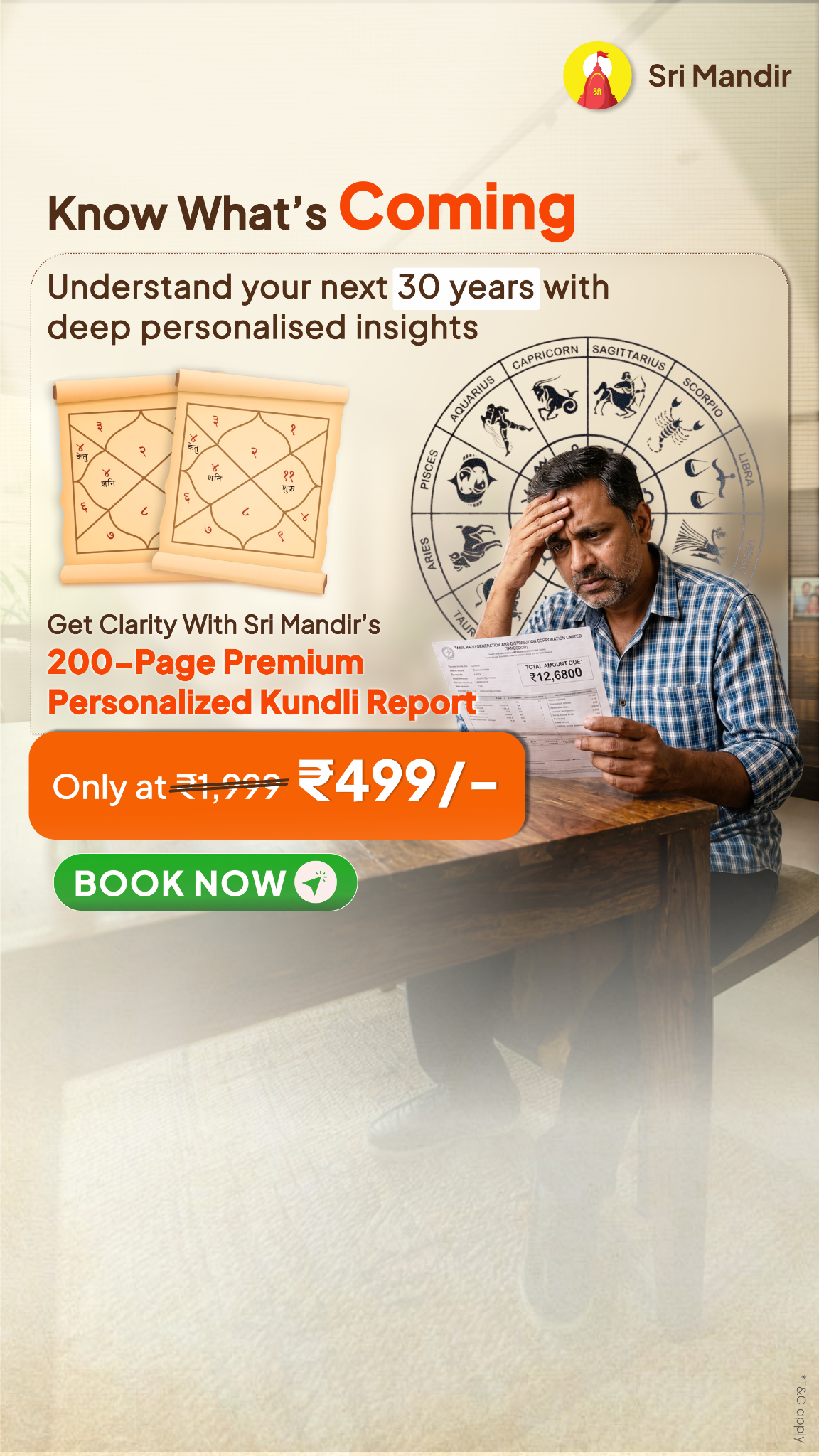 Kundli Guide by Sri Mandir Facebook ad