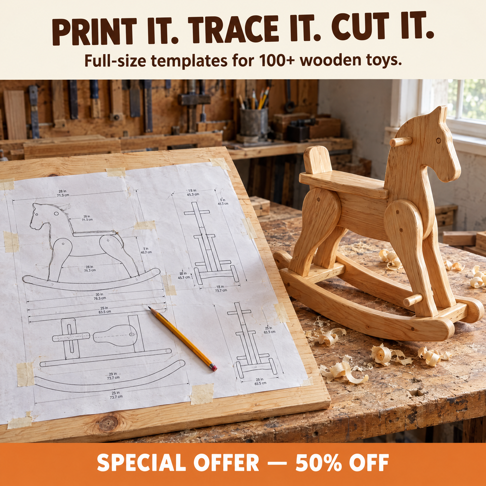 Master Crafts DIY Facebook ad: Build a Toy They'll Never Forget