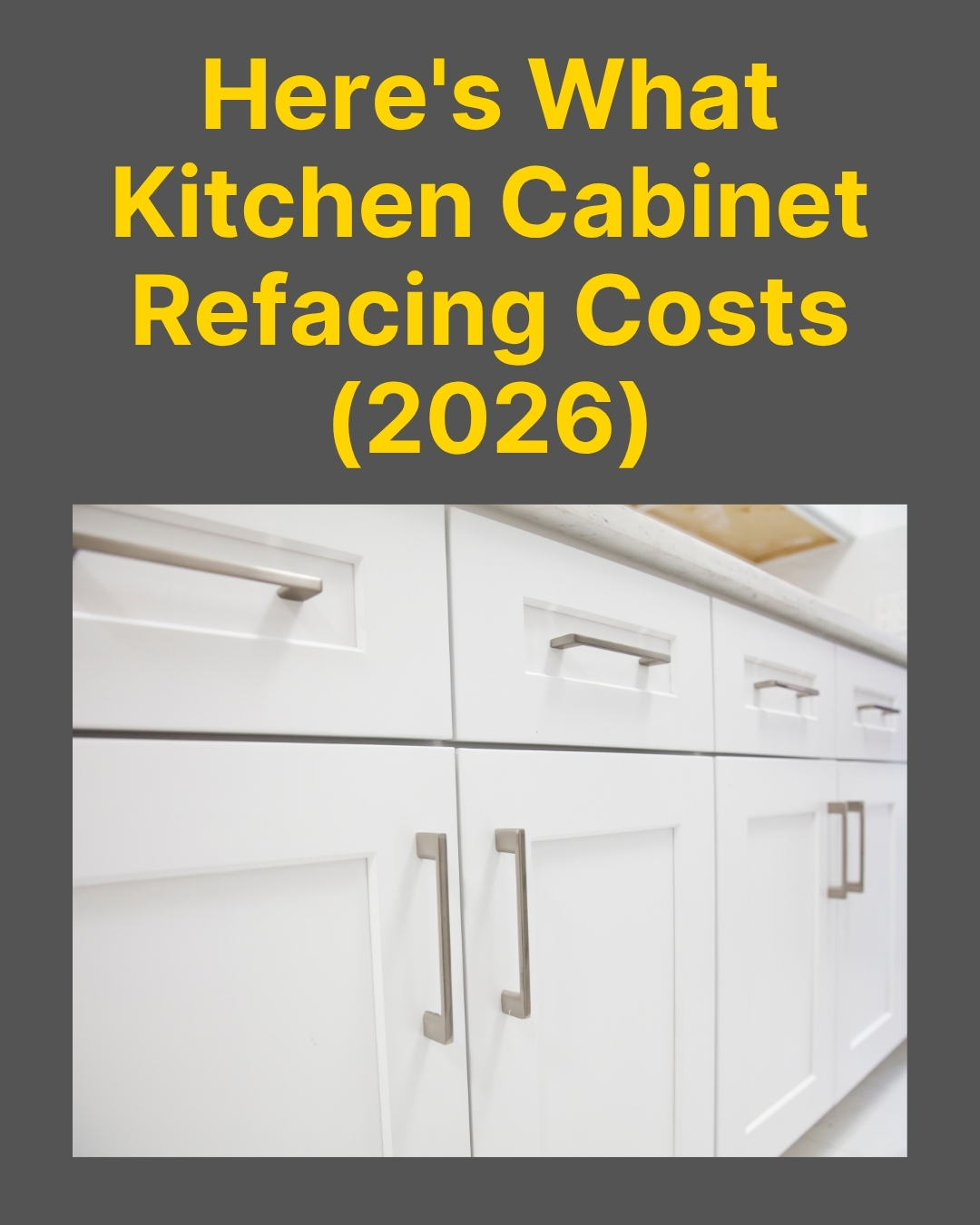 Local Kitchen Pros Facebook ad: What Does Cabinet Refacing Cost?