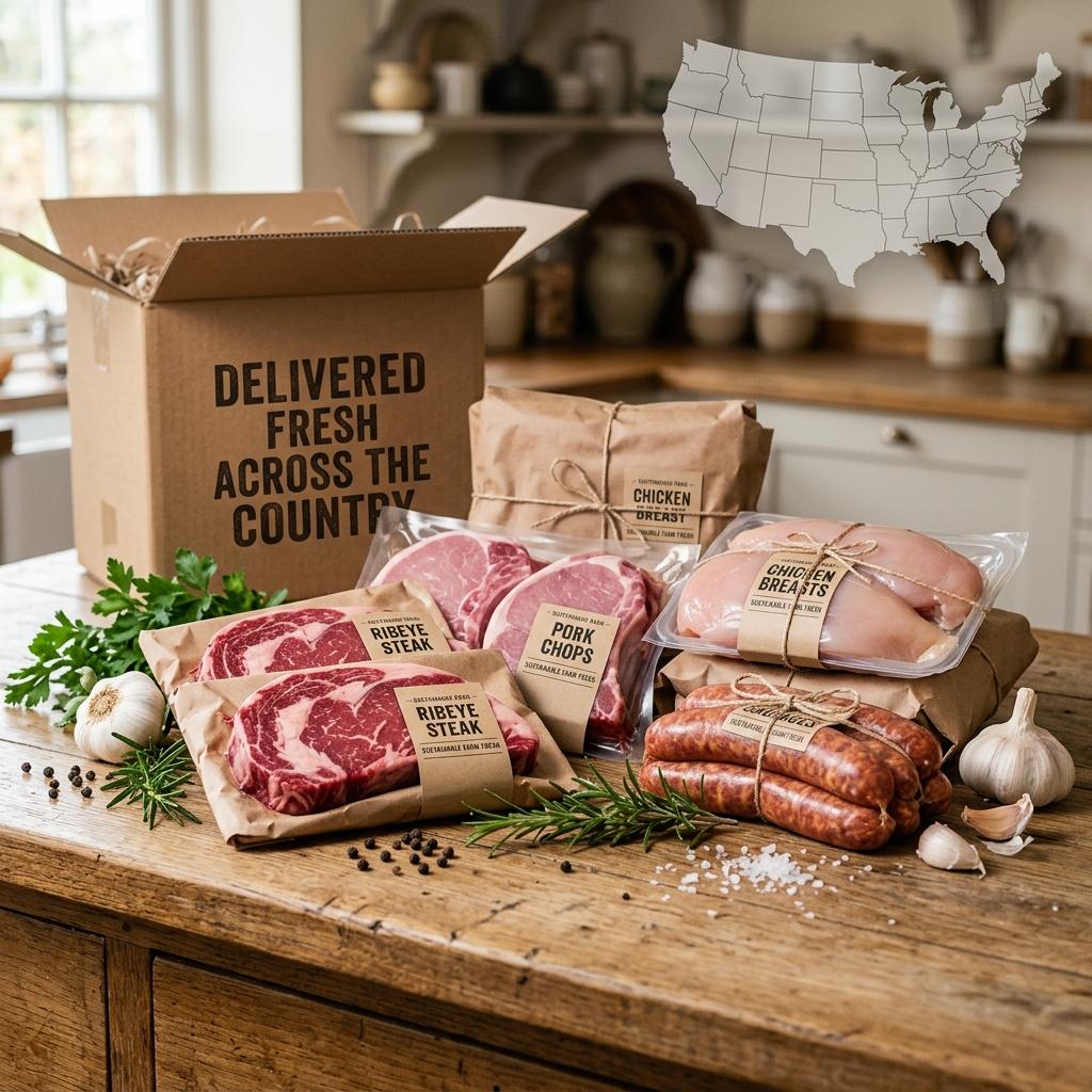 QuickSearches Blueprint Facebook ad: Nationwide Fresh Meat Delivery Packs!