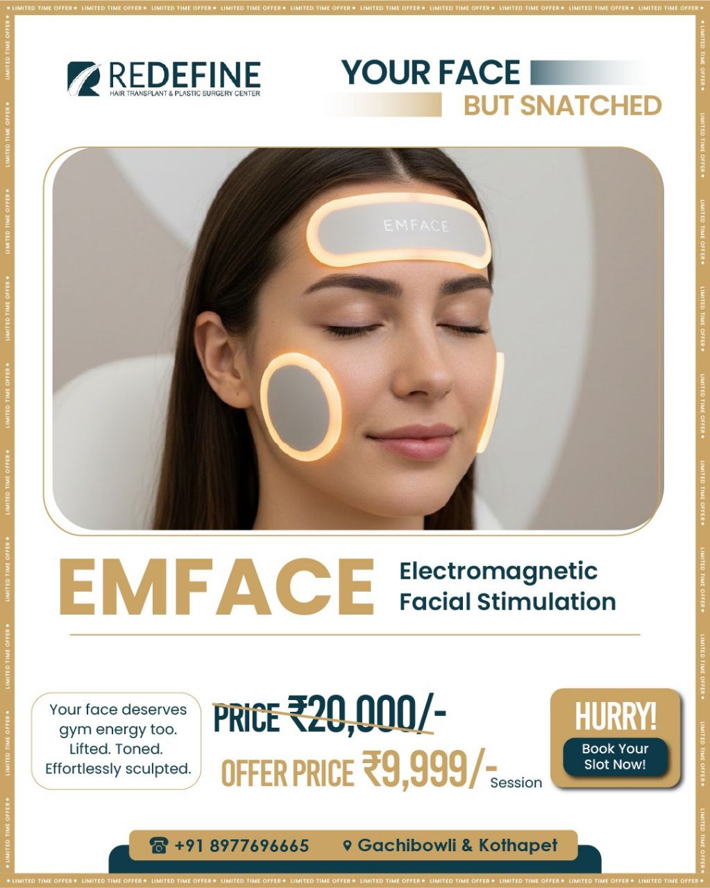 Redefine Skin and Hair Transplant Center Facebook ad