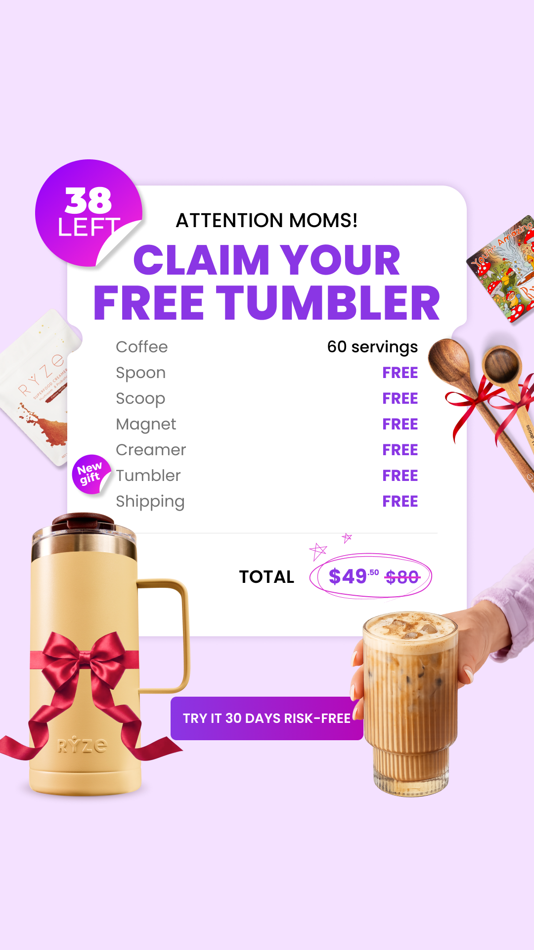 RYZE Superfoods Facebook ad