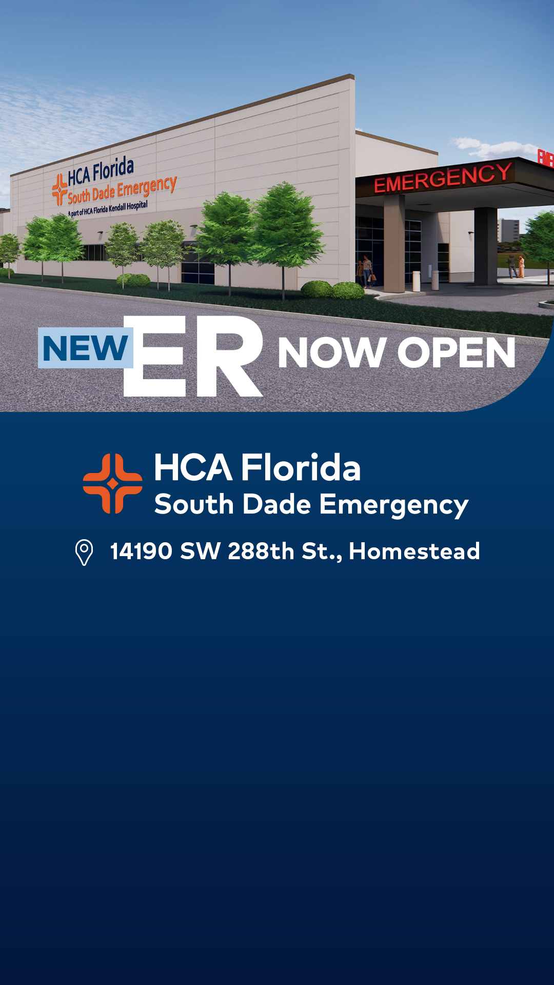 HCA Florida Kendall Hospital Facebook ad from Jan 5, 2026