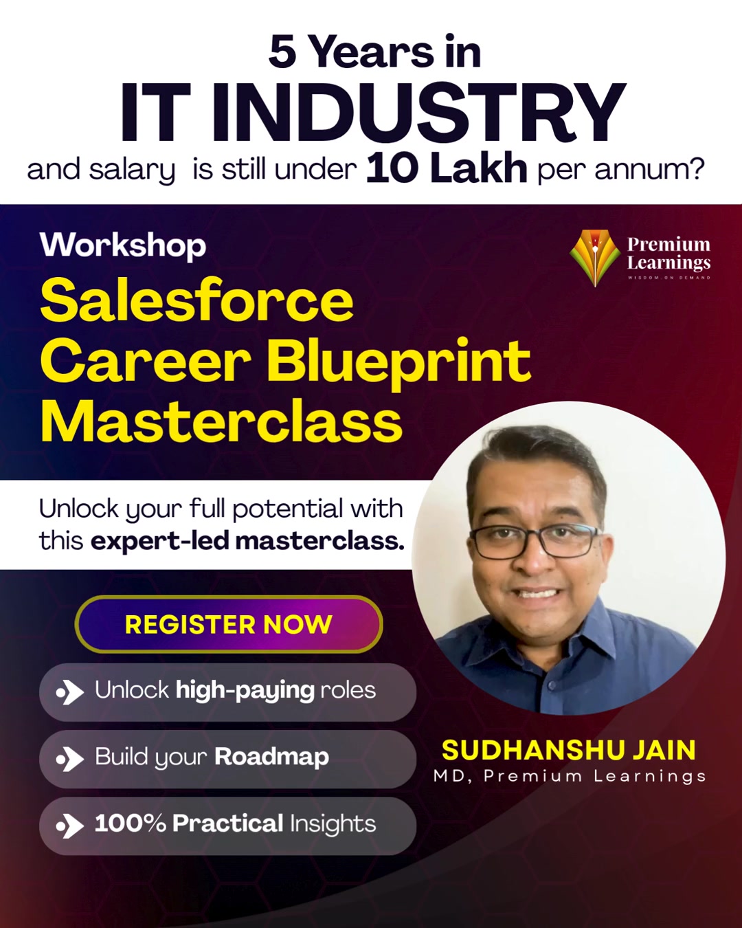 Premium Learning Systems Facebook ad: Launch Your Salesforce Career Today