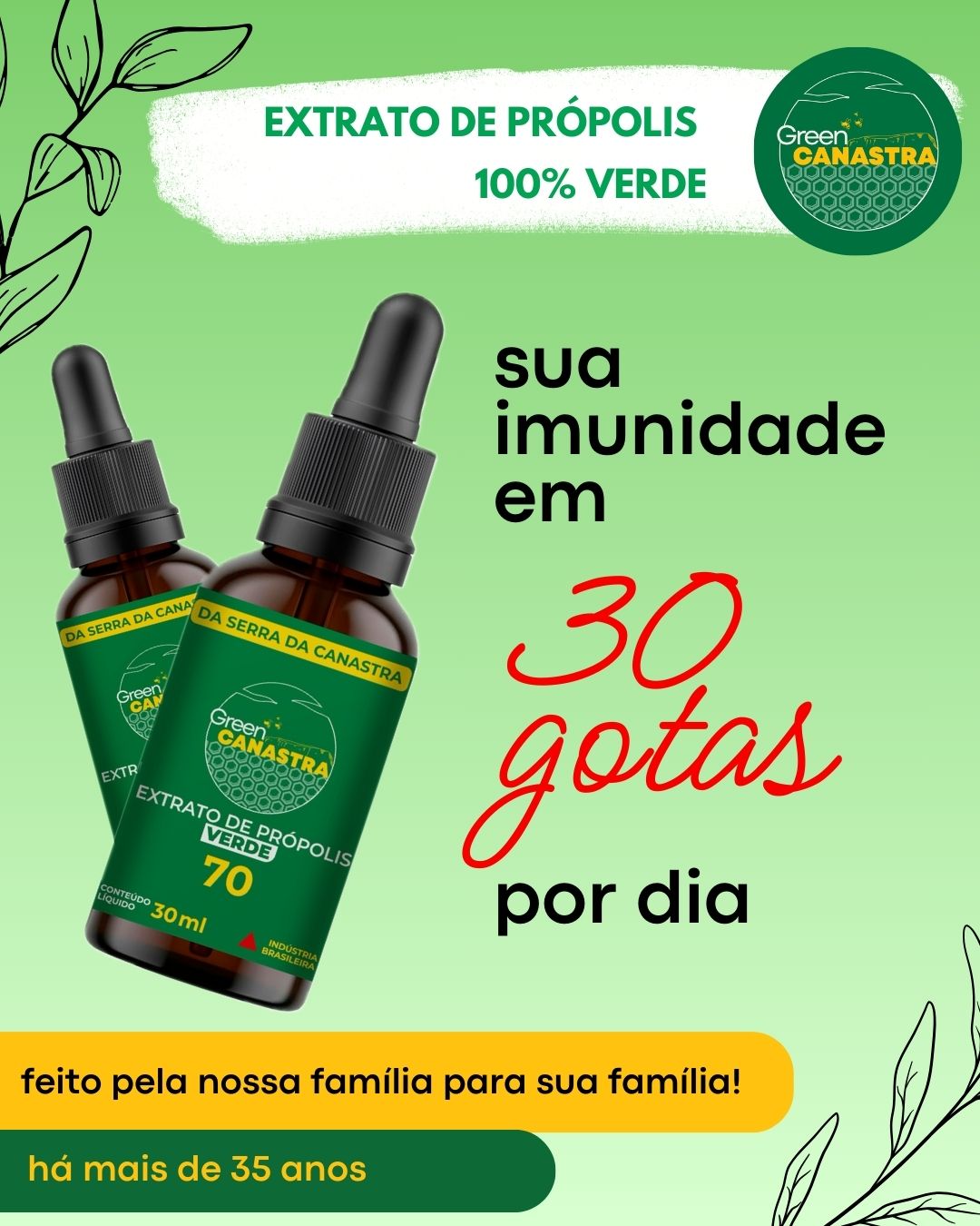 Green Canastra Facebook ad: Faça seu pedido aqui!