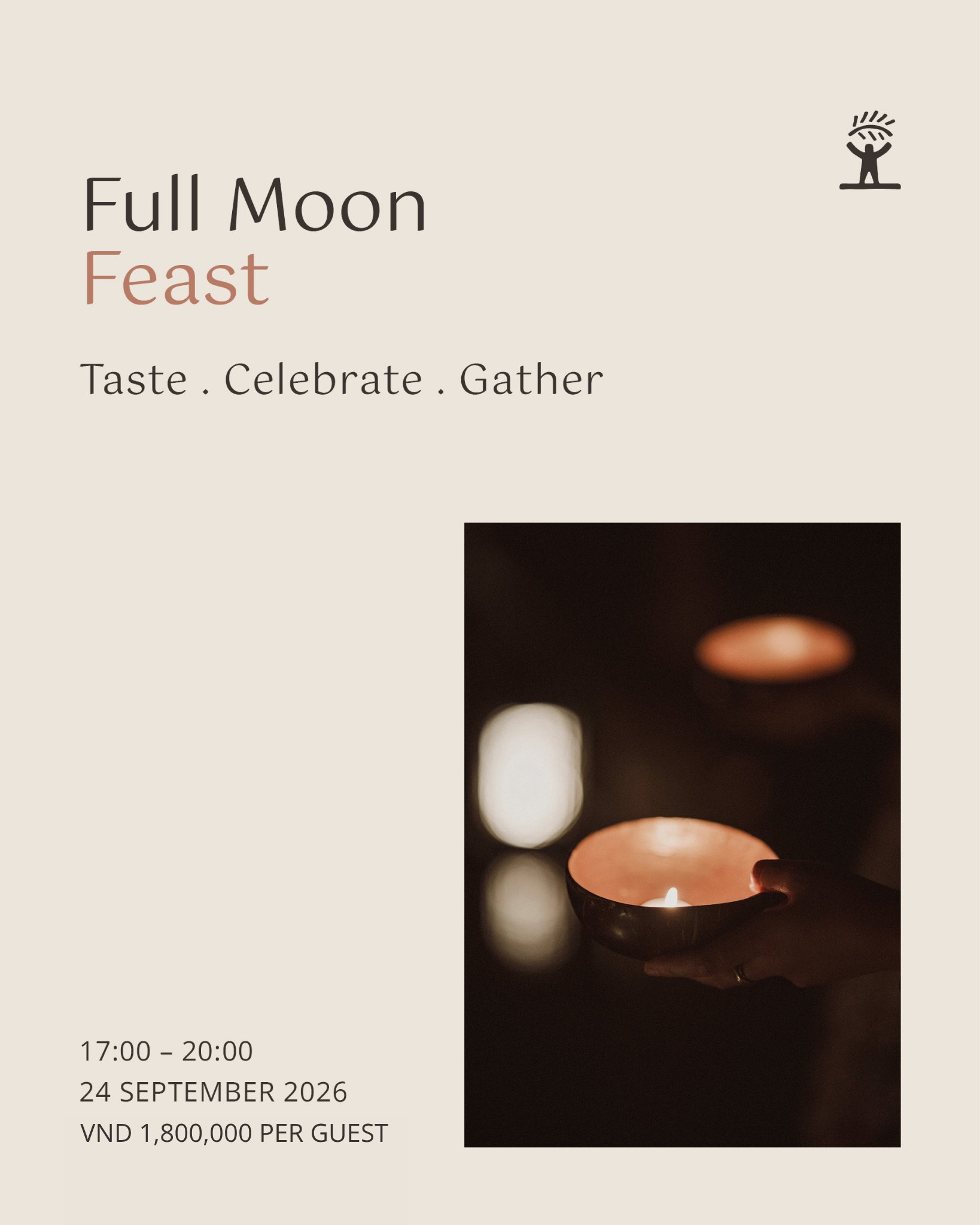 The Merchant River Cruise & Restaurant Facebook ad: FULL MOON FEAST | 24 SEPTEMBER 2026