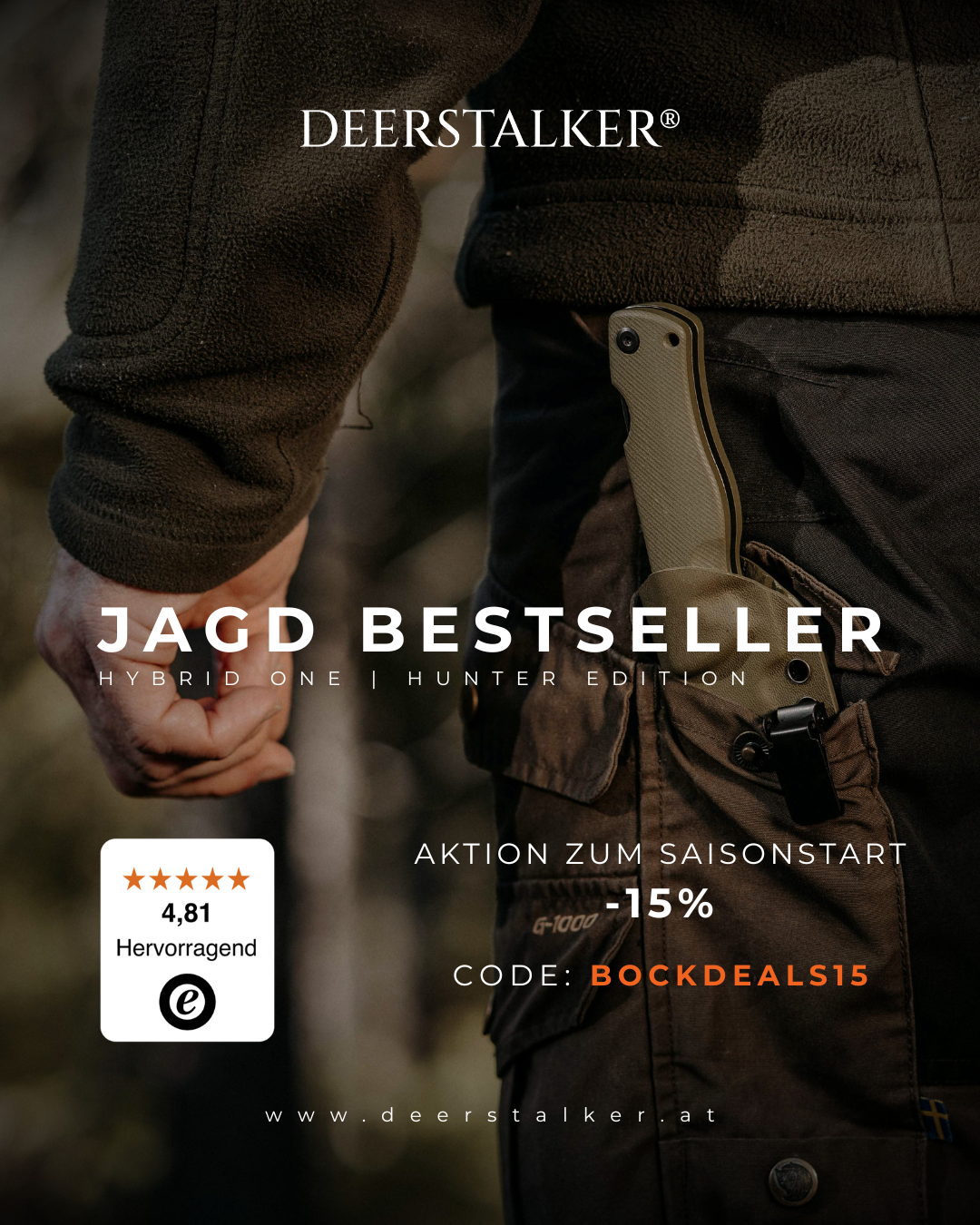 Deerstalker - Knives Built to Endure Facebook ad