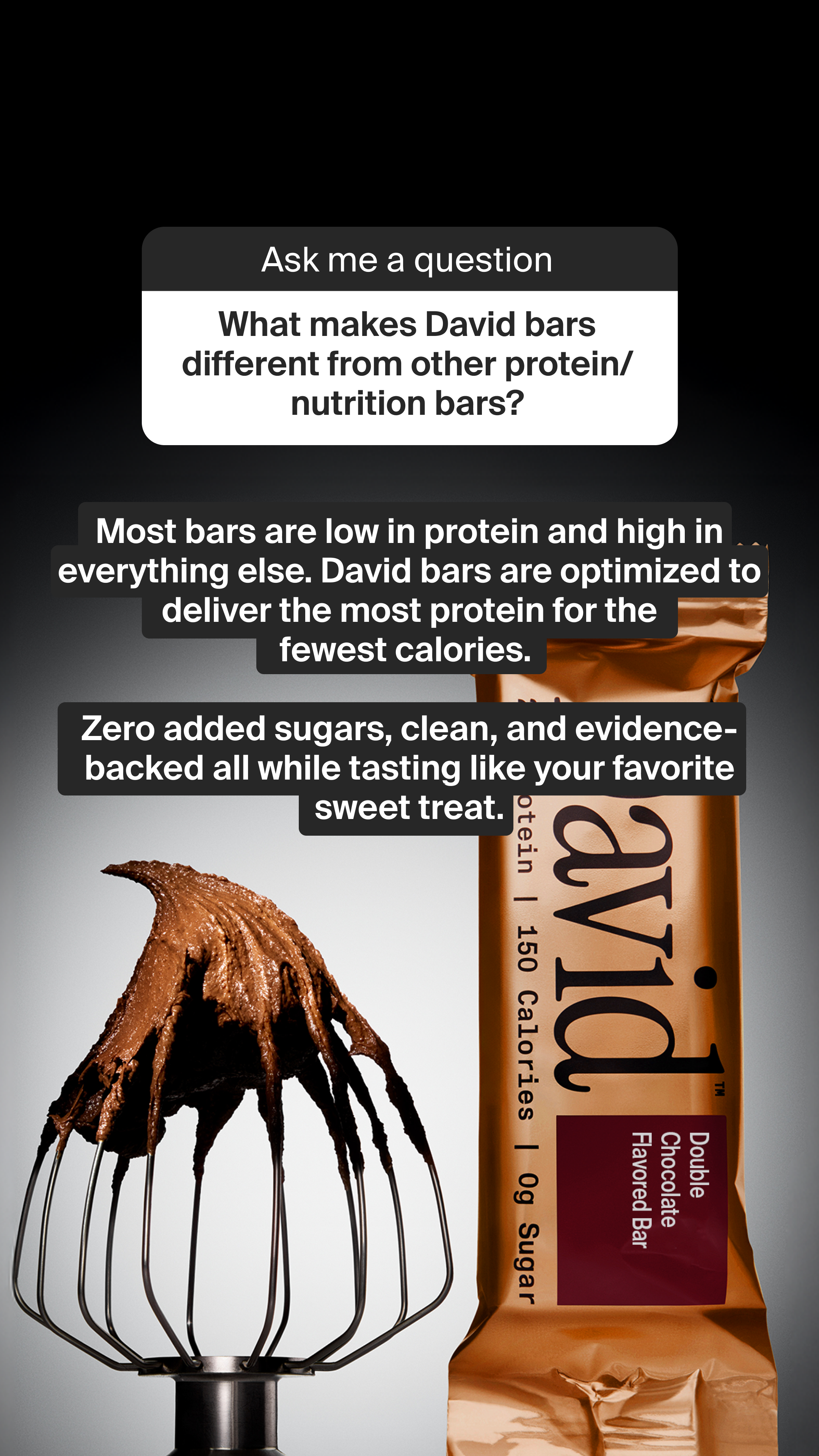 David Protein Facebook ad