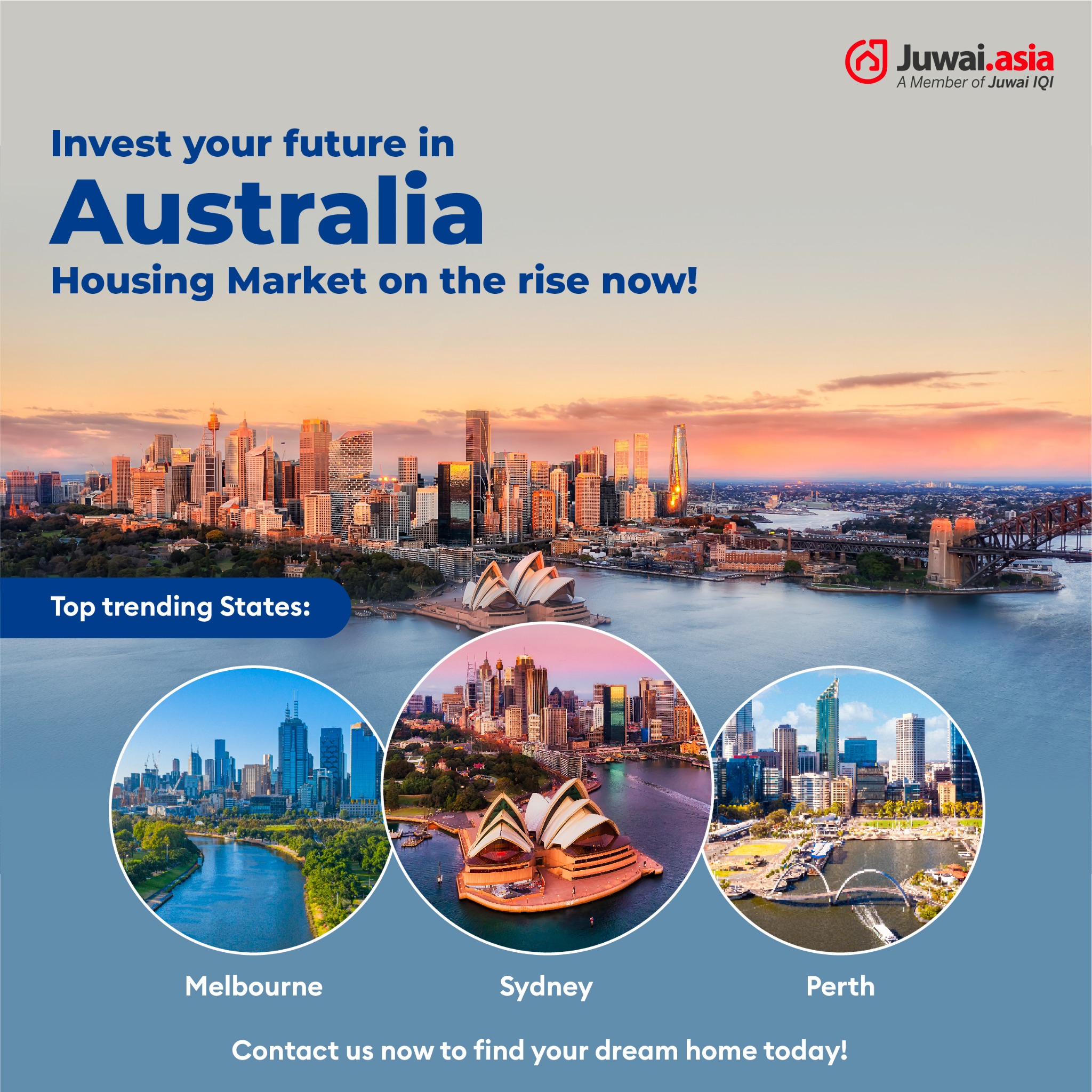 Juwai.Asia Facebook ad: Did you know that the Australian housing market…