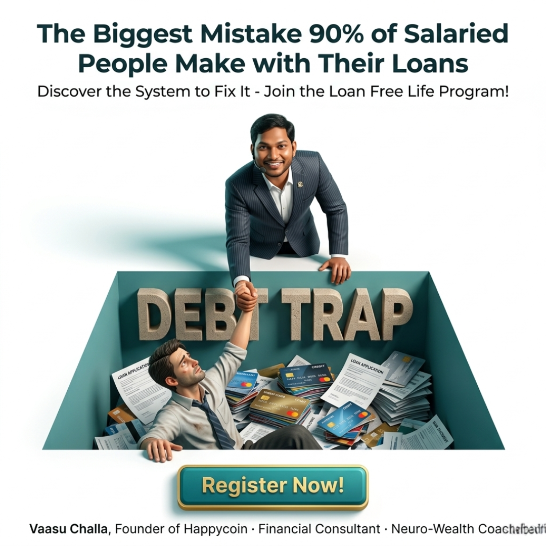 Vaasu Challa Money Secrets Facebook ad: The Biggest Mistake 90% of Salaried People Make with Their…