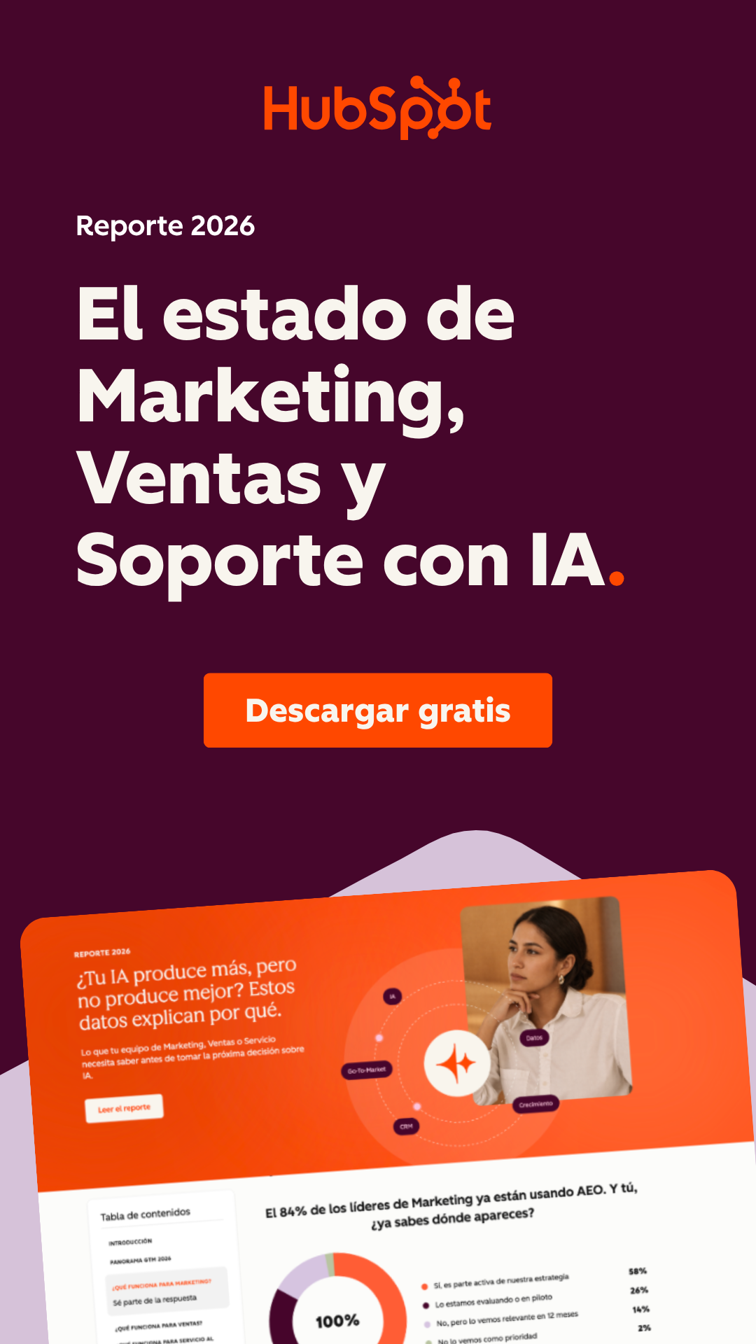 HubSpot Facebook ad