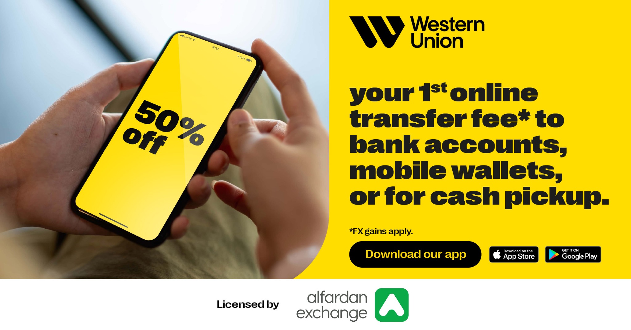 Western Union Facebook ad