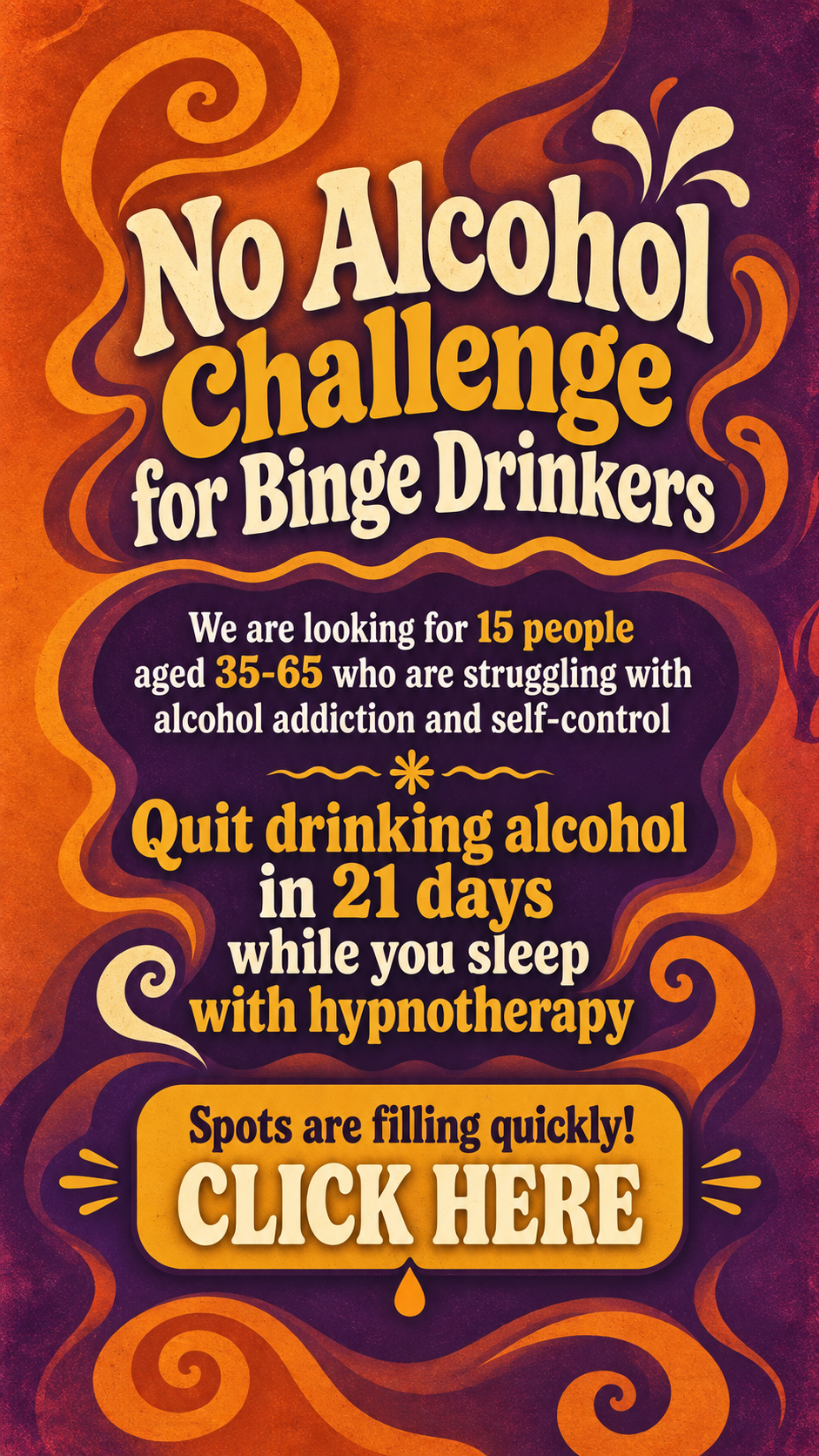 Mindful Drinking Community Facebook ad: Stop trying. Start reprogramming.