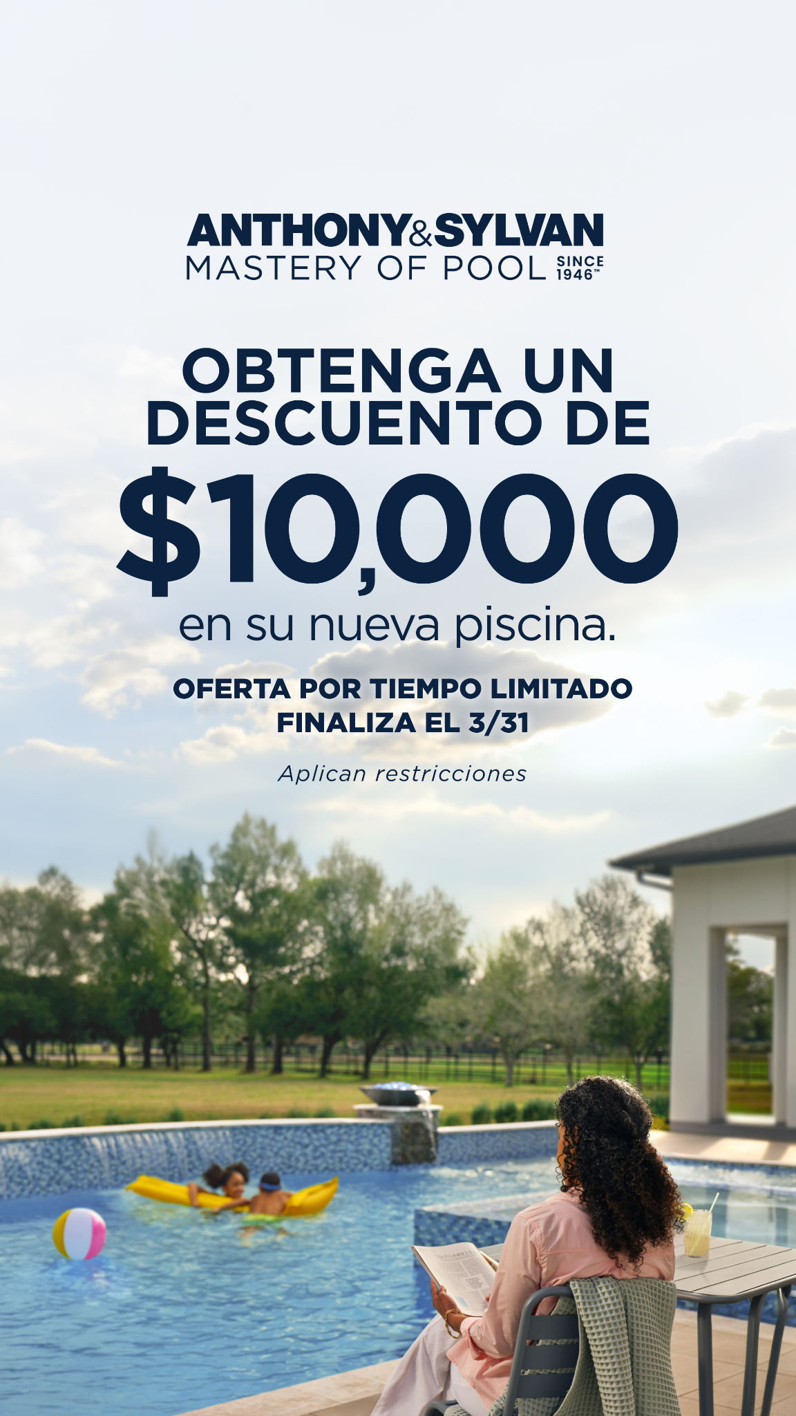 Anthony & Sylvan Pools Facebook ad