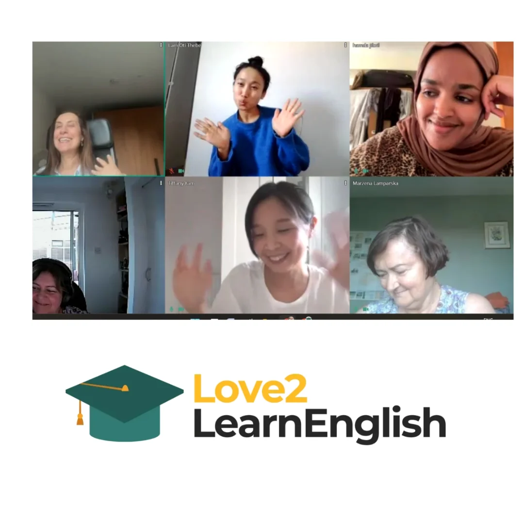 Love2learn English - Online Facebook ad: Home | Learn English from Home