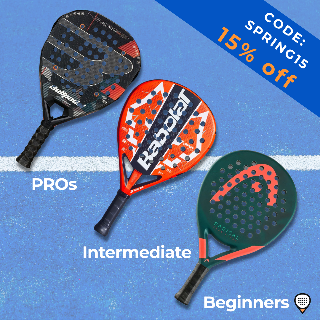 Super Padel Shop Facebook ad: Падел ракети с отстъпка 15%