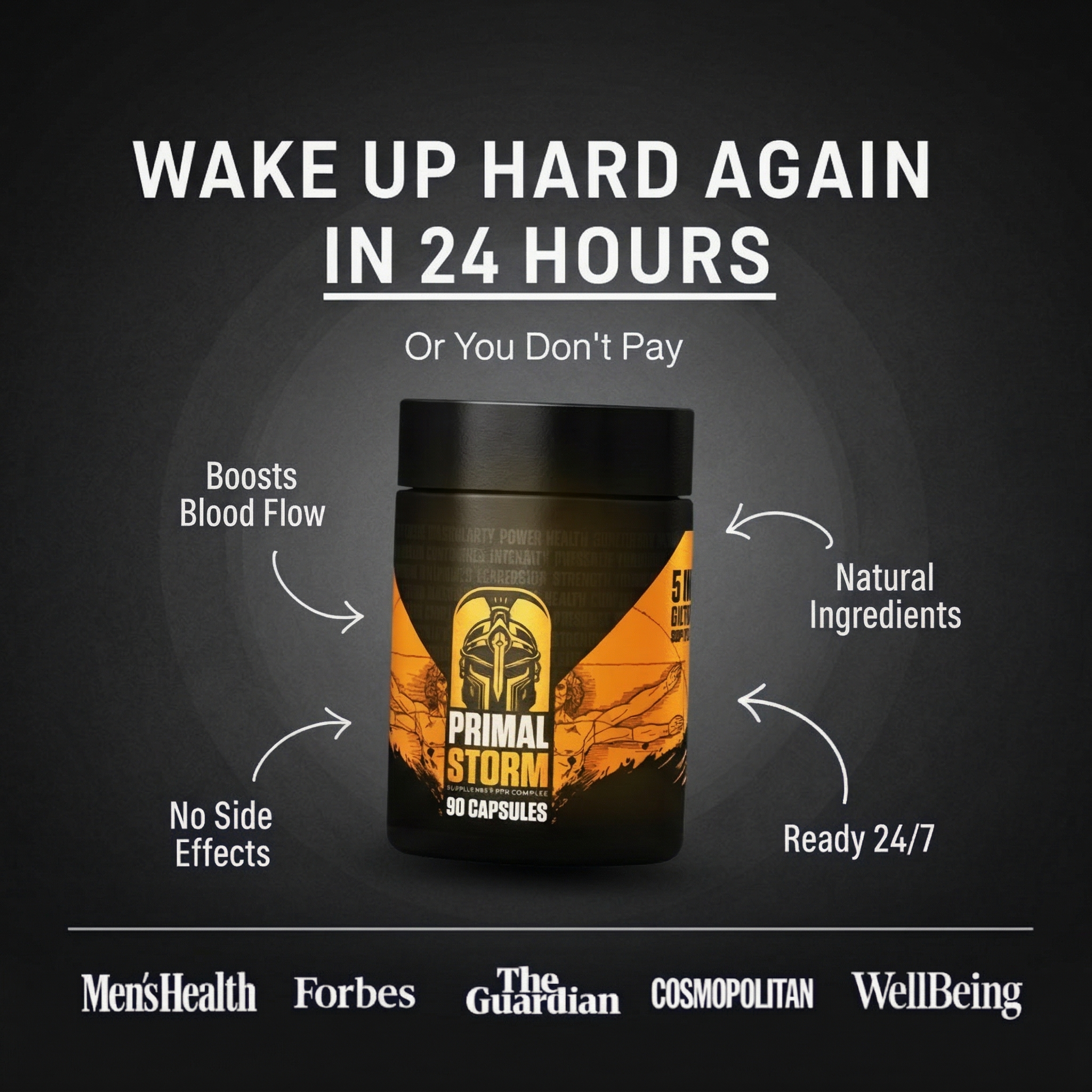 Primal Storm Supplements Facebook ad
