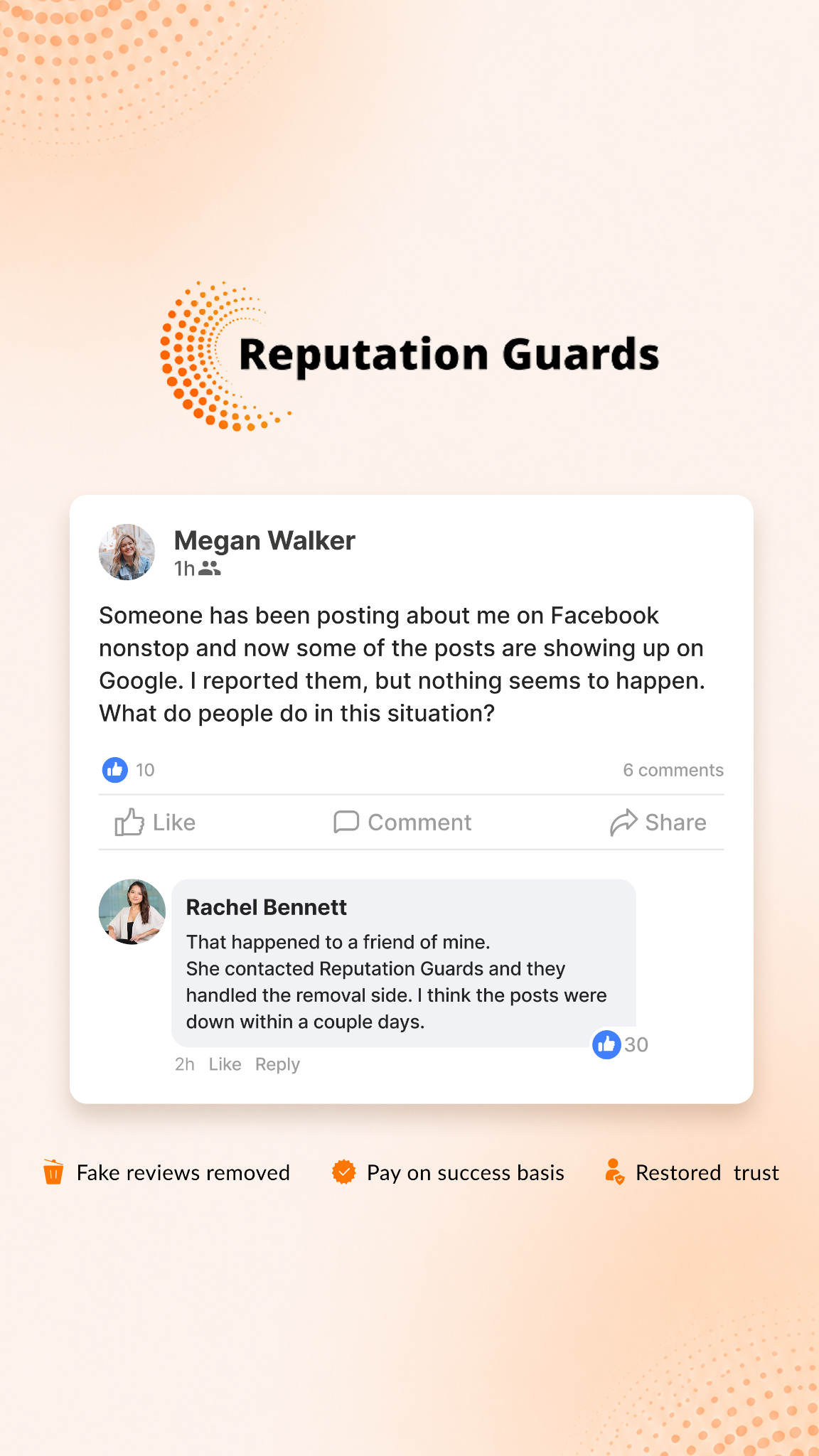 Reputation Guards Facebook ad
