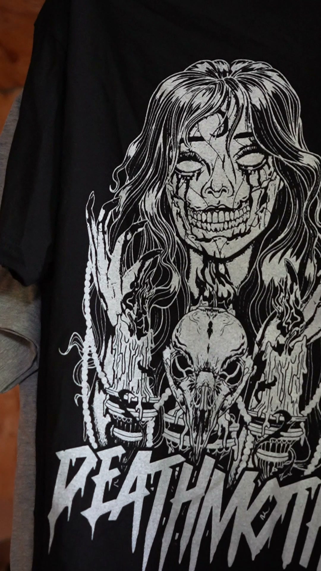 Deathmoth Clothing Facebook ad: Deathmoth Clothing is a quebec-based alternative clothing…