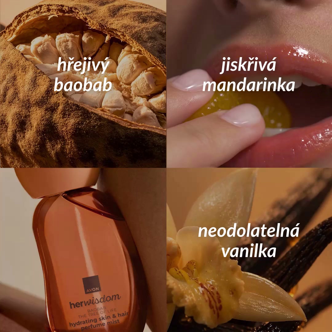 Avon Česká republika Facebook ad: Zahal se do závoje nezaměnitelné vůně, která pečuje…