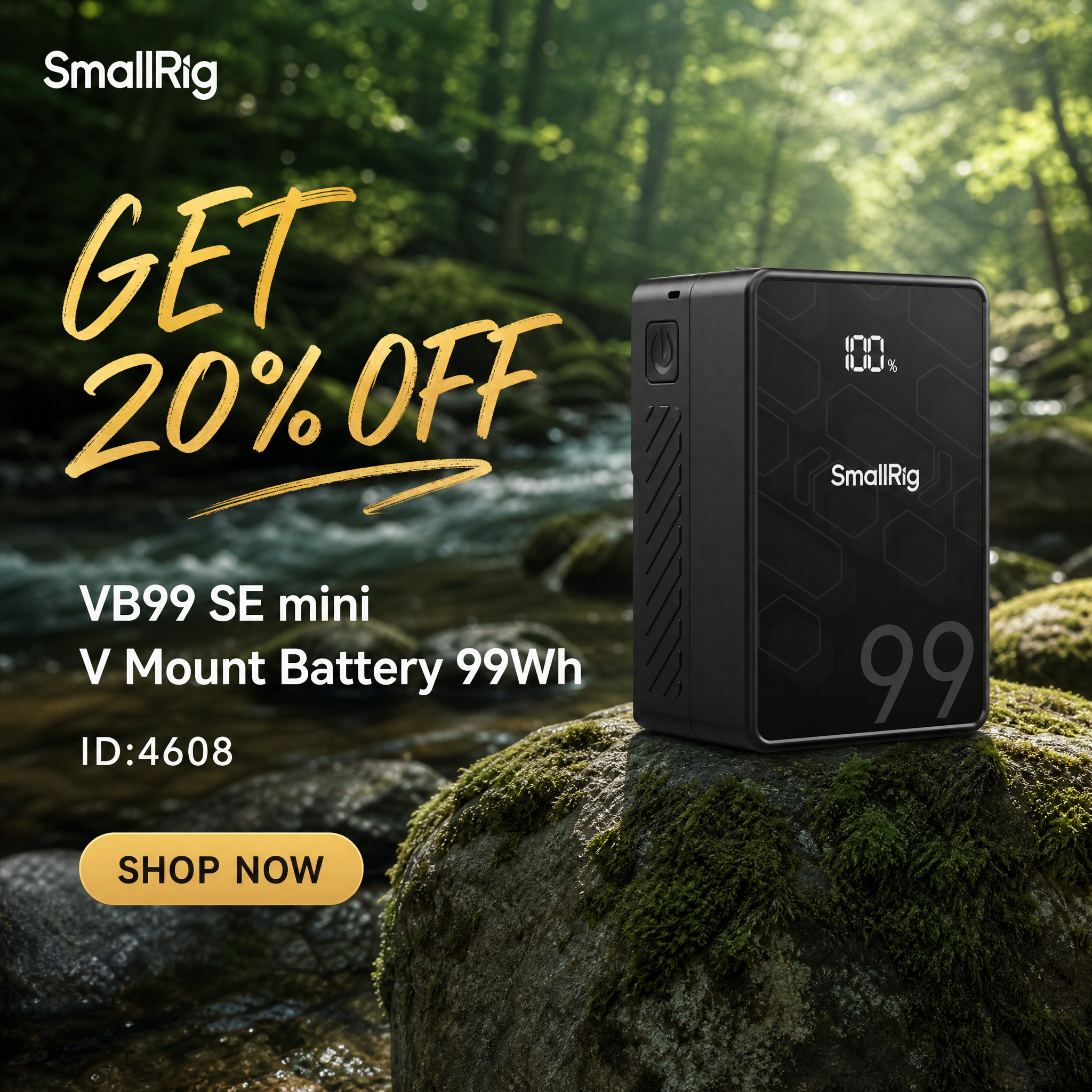 SmallRig.eu Facebook ad: 20% Off. Jul 6-13 Only.