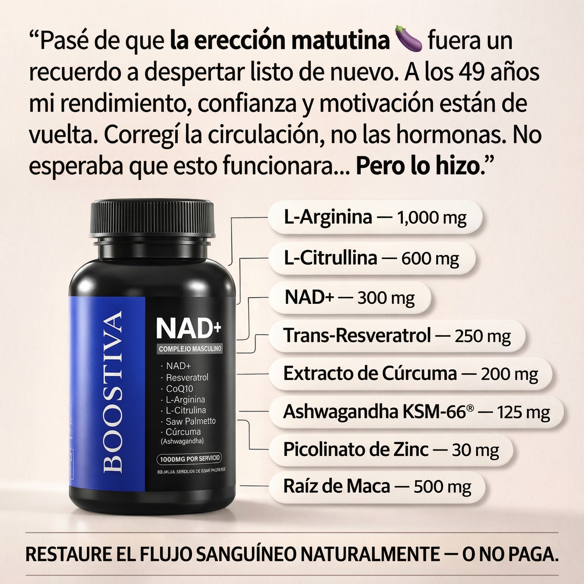 Boostiva Hombres Facebook ad