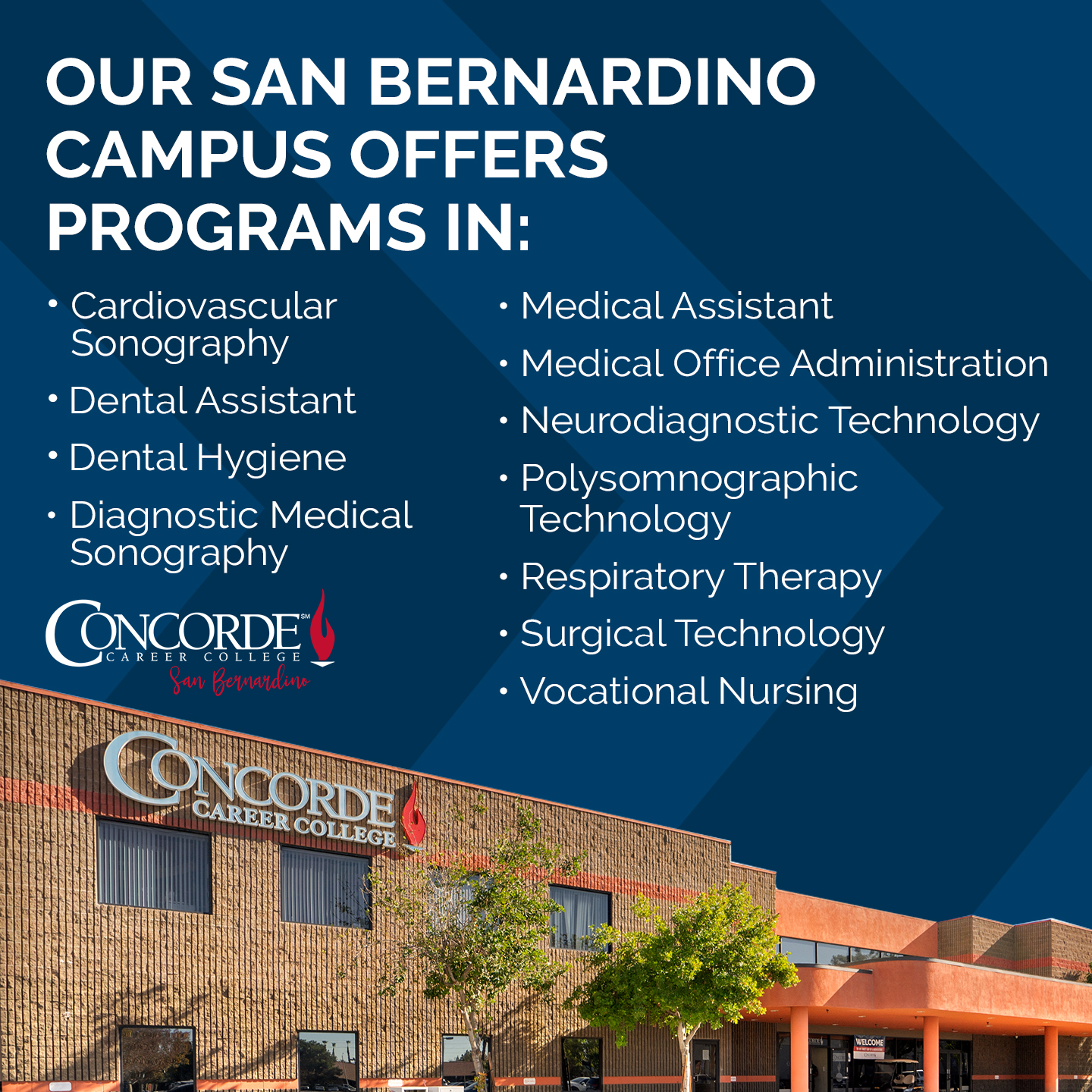 Concorde Career College - San Bernardino, California Facebook ad: Transform Your Life to Transform Theirs