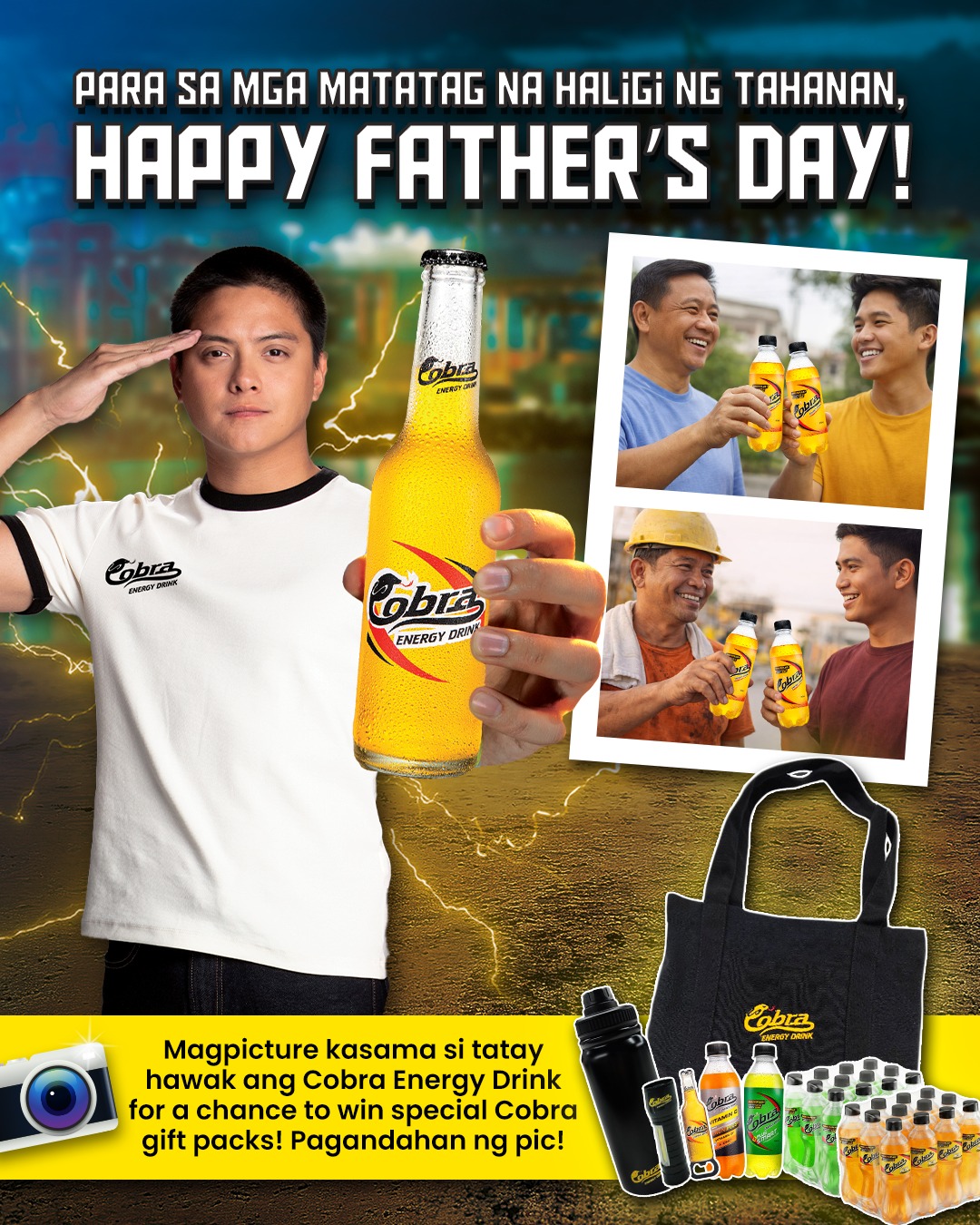 Cobra Energy Drink Facebook ad: Happy Father’s Day sa lahat ng mga tatay…