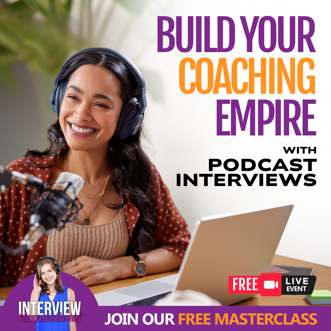 Interview Connections Facebook ad: Turn Podcast Interviews into High Ticket Coaching Clients