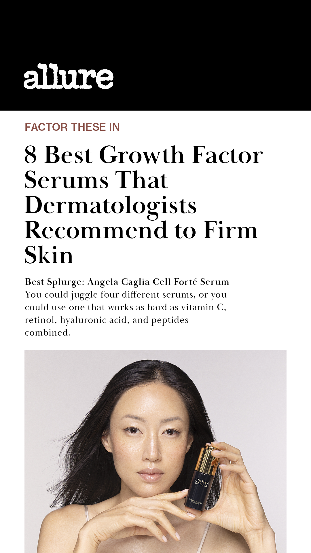 Angela Caglia Skincare Facebook ad